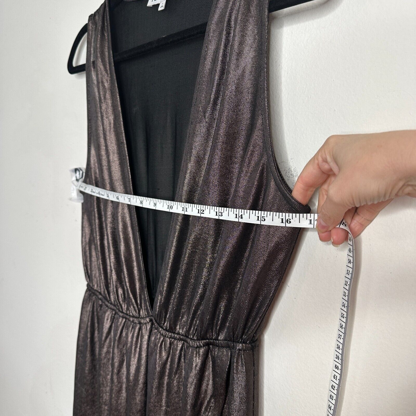 Other About Us Meredith Plunge Maxi Deep V Sleeveless Metallic S Size S / US 4 / IT 40 - 16 Thumbnail