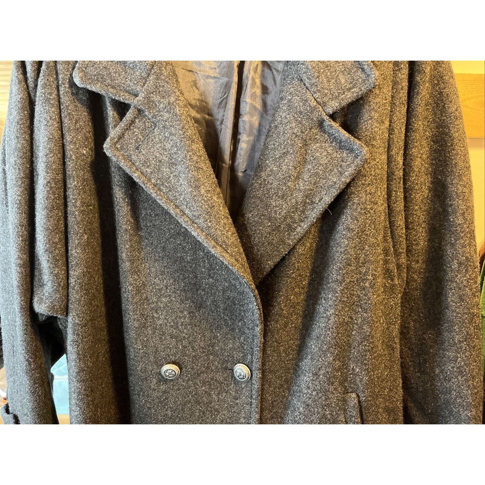 Other Jofeld Vintage Women’s Gray Wool Nylon Button Coat Sz 22x45 Size L / US 10 / IT 46 - 16 Thumbnail