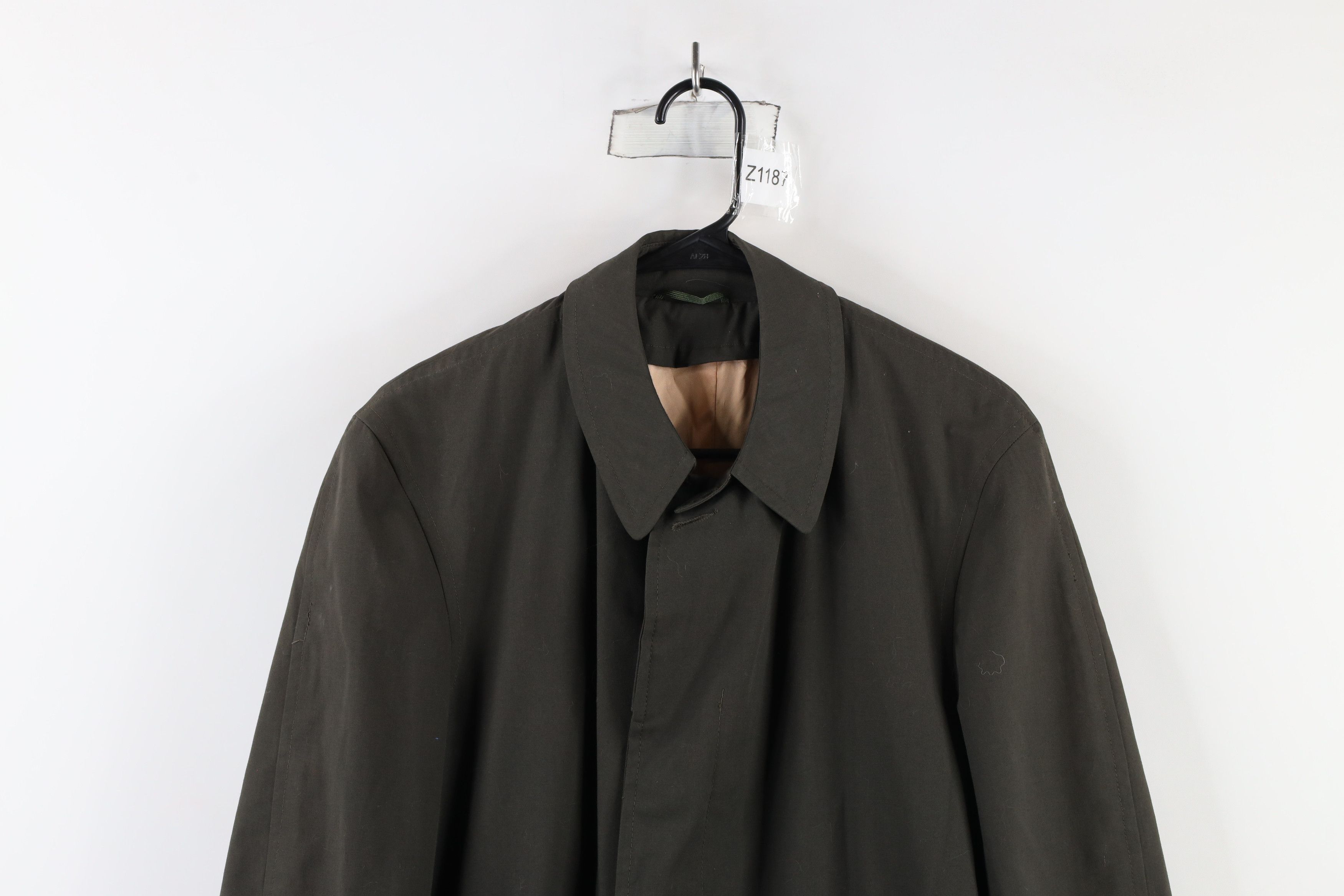 Vintage Vintage 60s 70 Streetwear Trench Coat Rain Jacket Green USA Size US L / EU 52-54 / 3 - 2 Thumbnail
