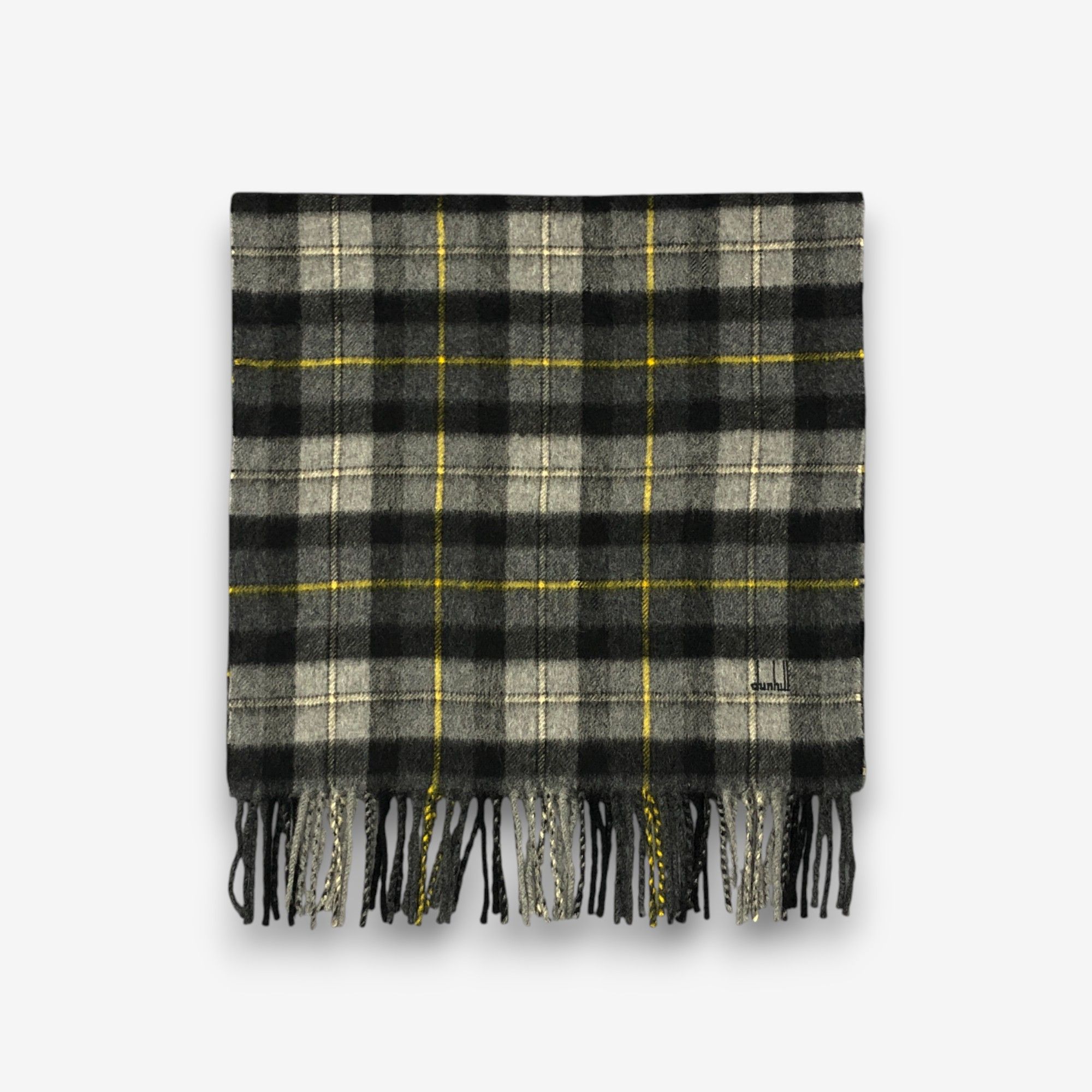 Alfred Dunhill Vintage Dunhill Scarf Muffler Wool Plaid Winter Scarves Size ONE SIZE - 2 Thumbnail