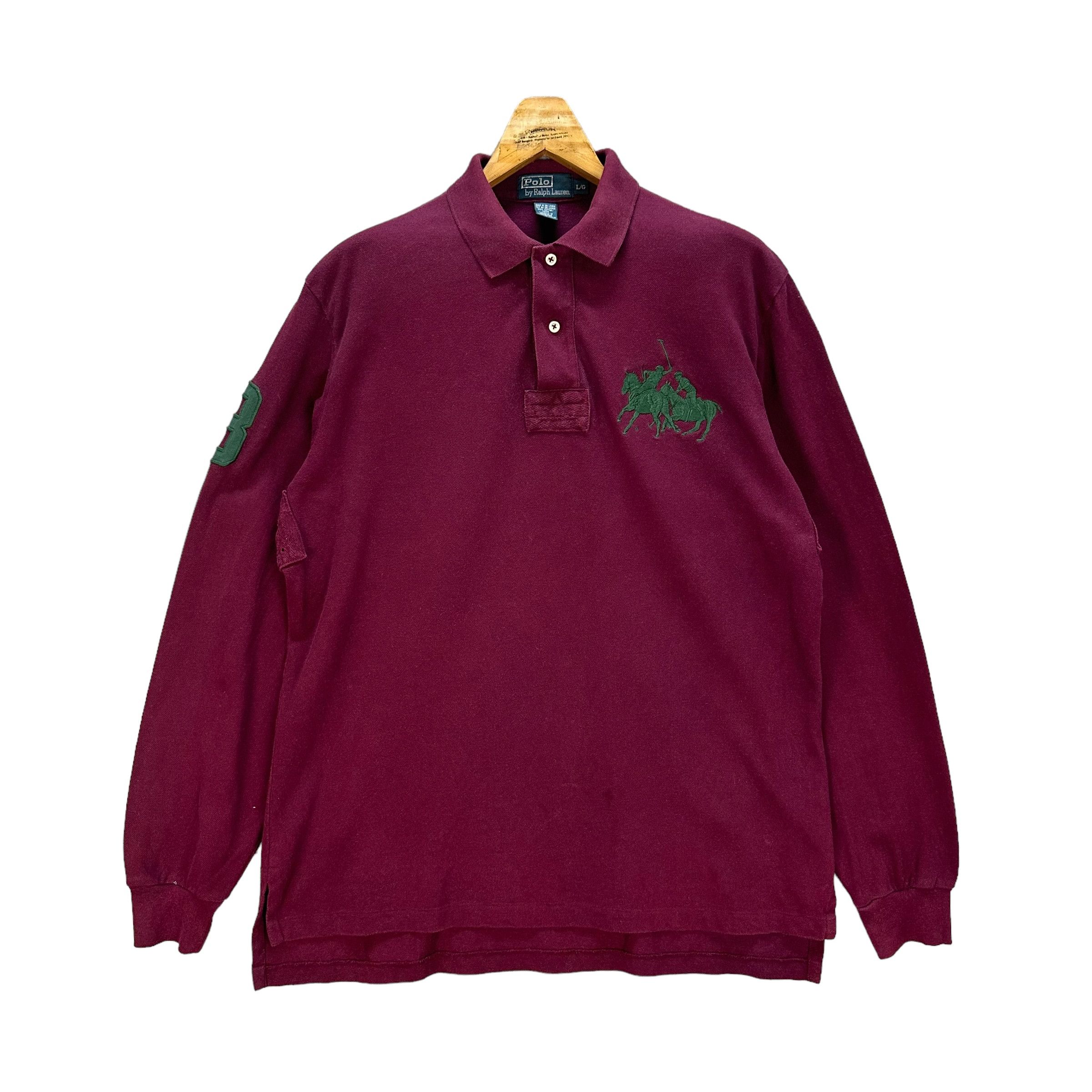 Polo Ralph Lauren Polo Ralph Lauren Embroidery Big Pony No 3 LS Polos #9008-48 Size US L / EU 52-54 / 3 - 1 Thumbnail