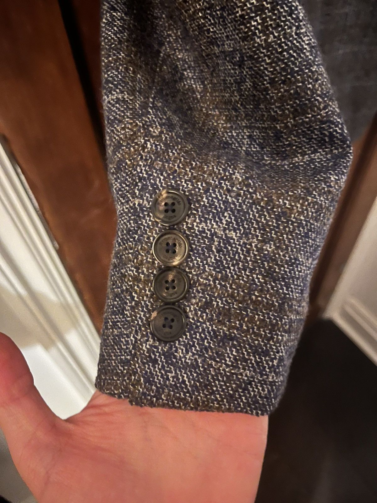 Ermenegildo Zegna Ermenegildo zegna grey check blazer size uk 38r Size 38R - 6 Thumbnail