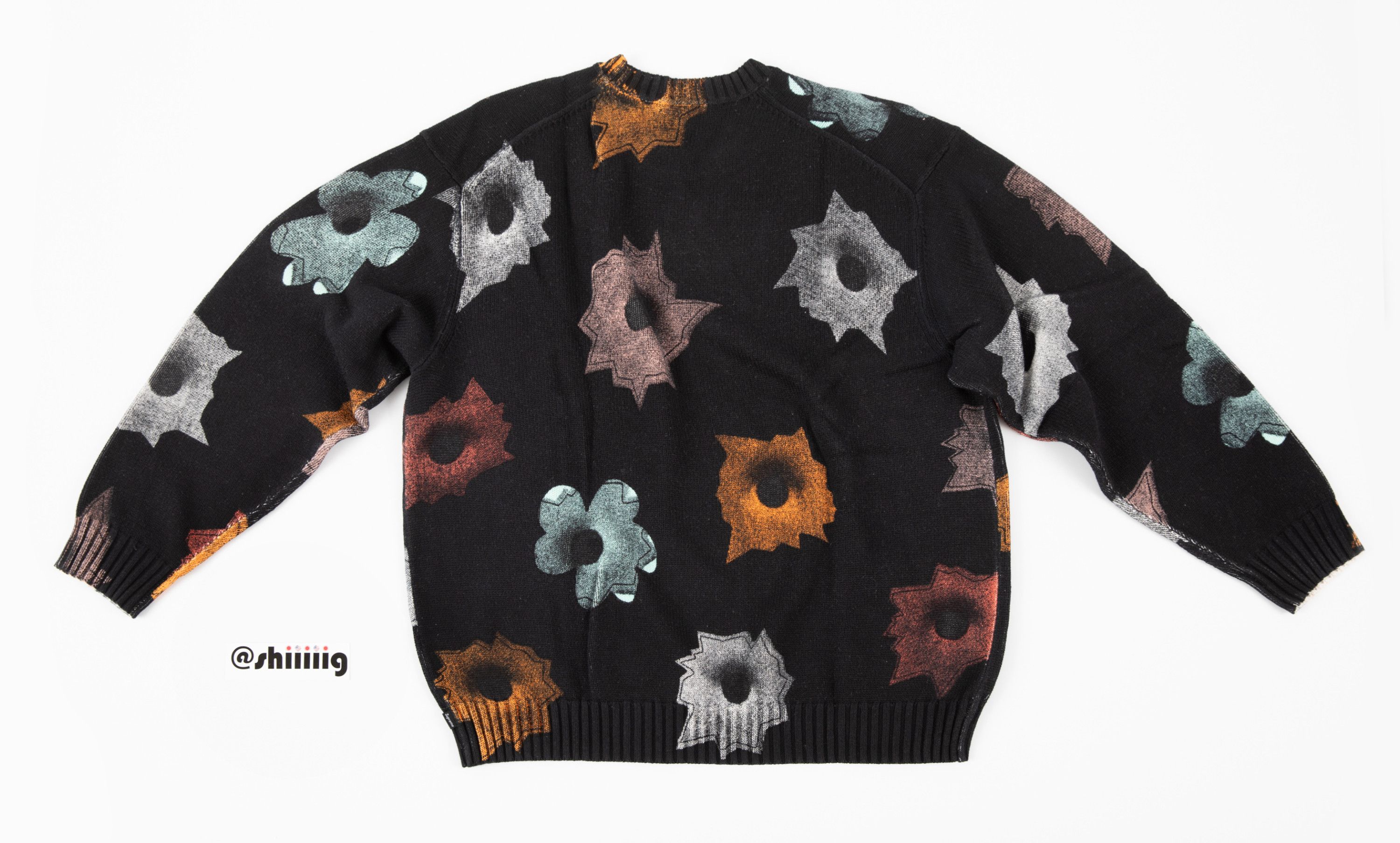 Supreme 花柄ニットセーター 長袖　Supreme Nate Lowman Supreme 花柄ニットセーター 長袖 Supreme Nate Lowman
