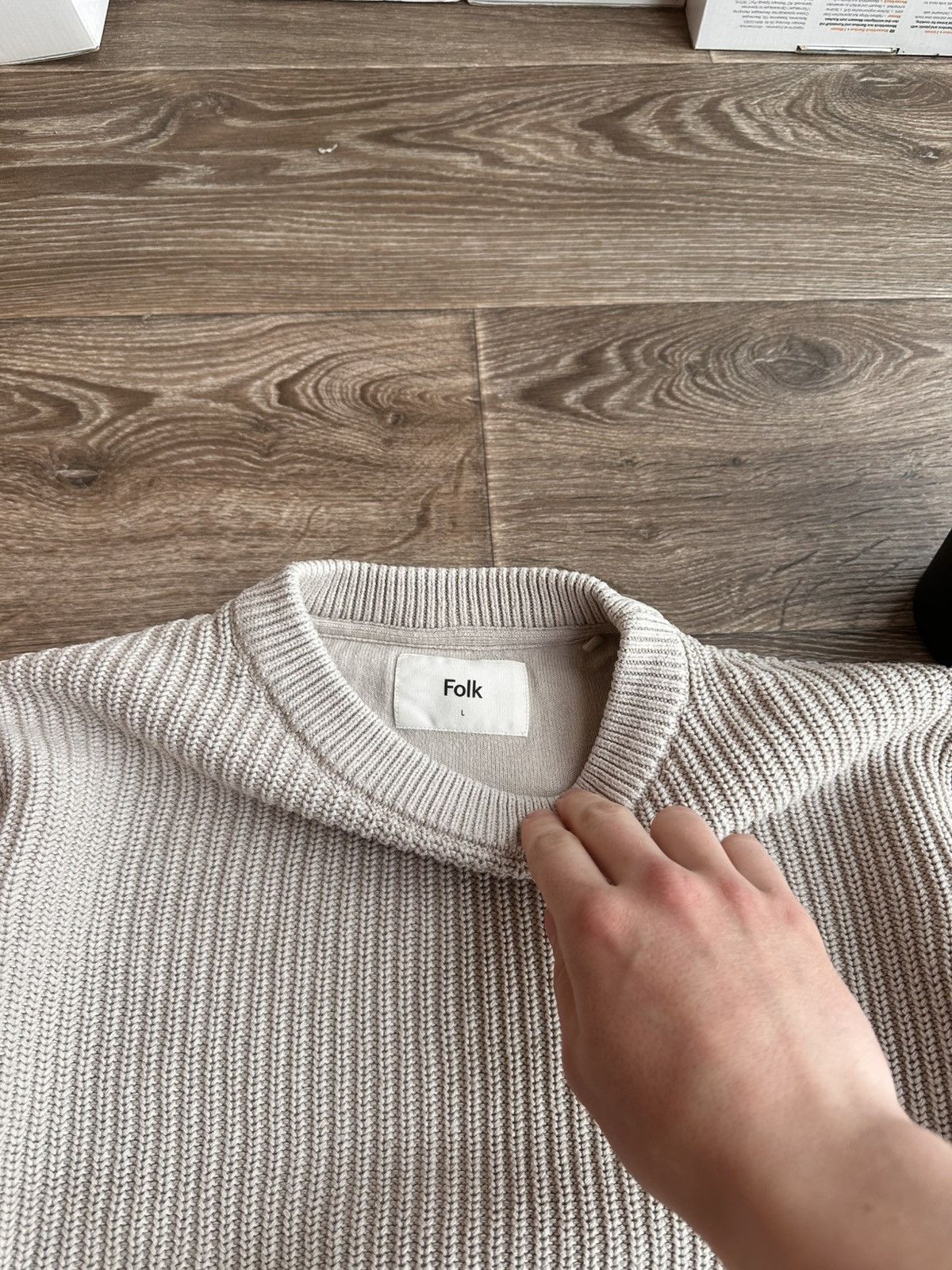 Folk 🔥 Folk Vintage Knit Sweater Pullover Old Money Sweatshirt Size US L / EU 52-54 / 3 - 3 Thumbnail