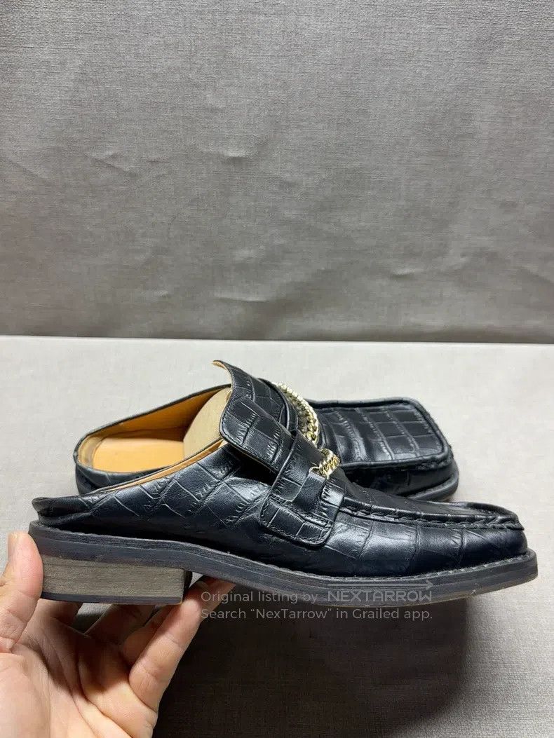 Martine Rose Martine Rose Crocodile-patterned mules Size US 5.5 / EU 38 - 2 Thumbnail