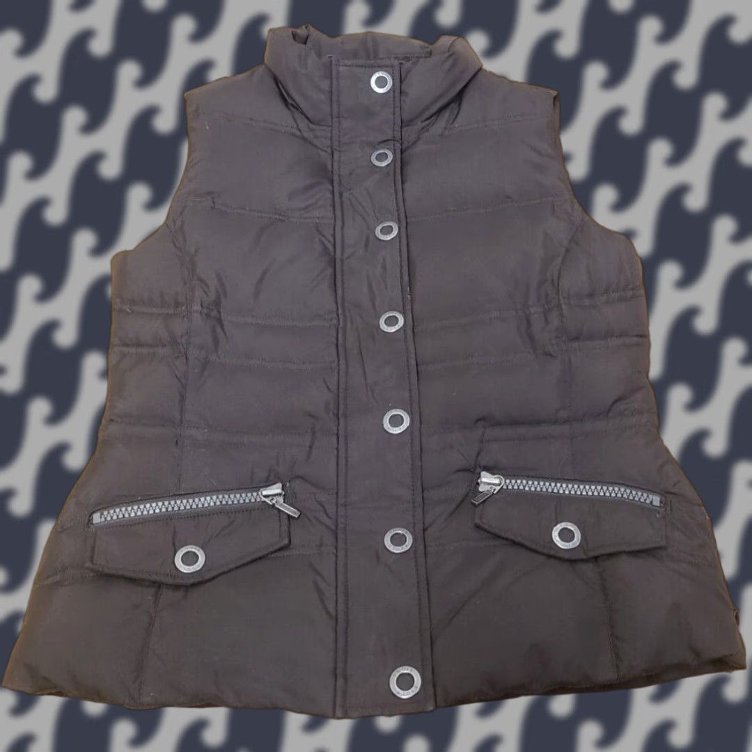 Eddie Bauer Eddie Bauer Vest Women's XS Brown Down 700 Fill Power Puffer Zip Snap Zipped Pockets Size XS / US 0-2 / IT 36-38 - 1 Thumbnail