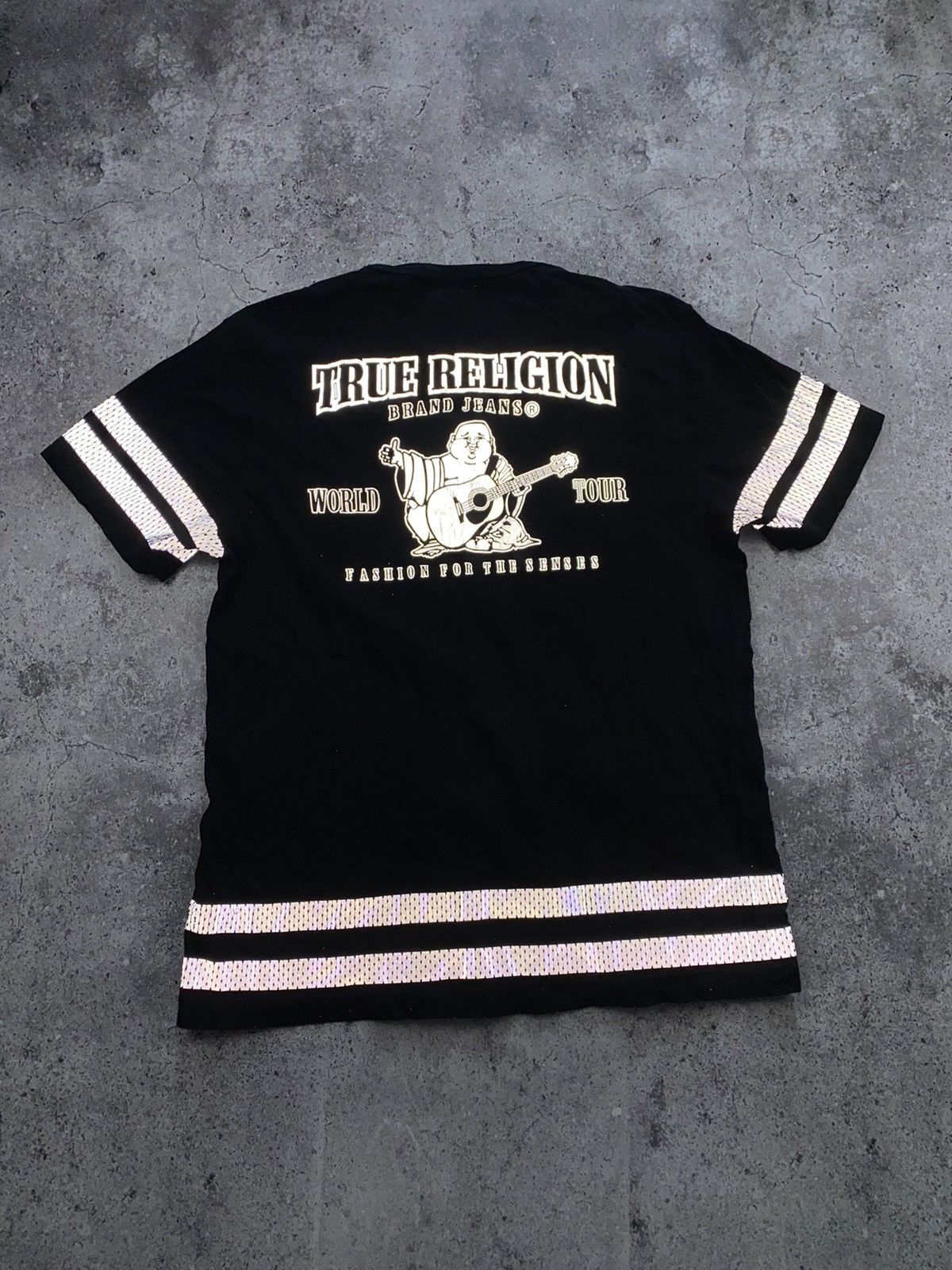 Japanese Brand × True Religion True Religion Big Logo Buddha Reflective Crewneck Shirt Size US L / EU 52-54 / 3 - 4 Thumbnail