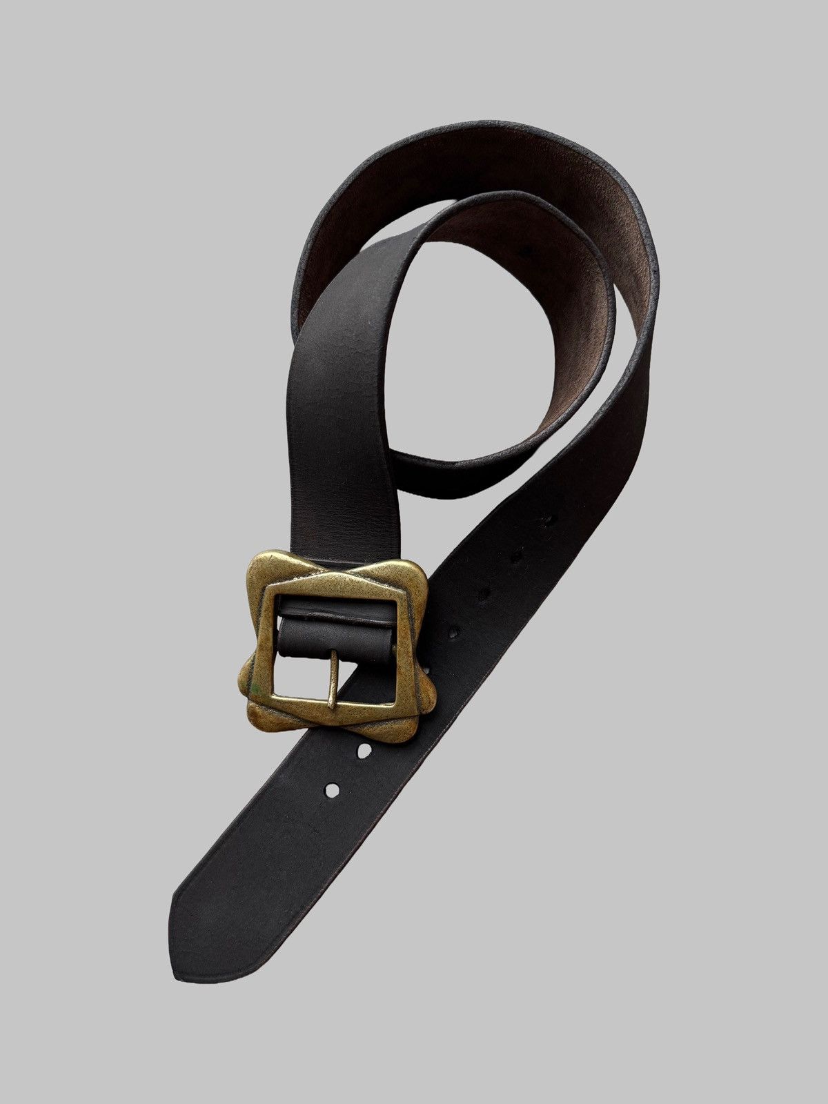 Paul Smith Paul Smith England Leather Belt Designer Buckle Burnt Effect Size ONE SIZE - 1 Thumbnail