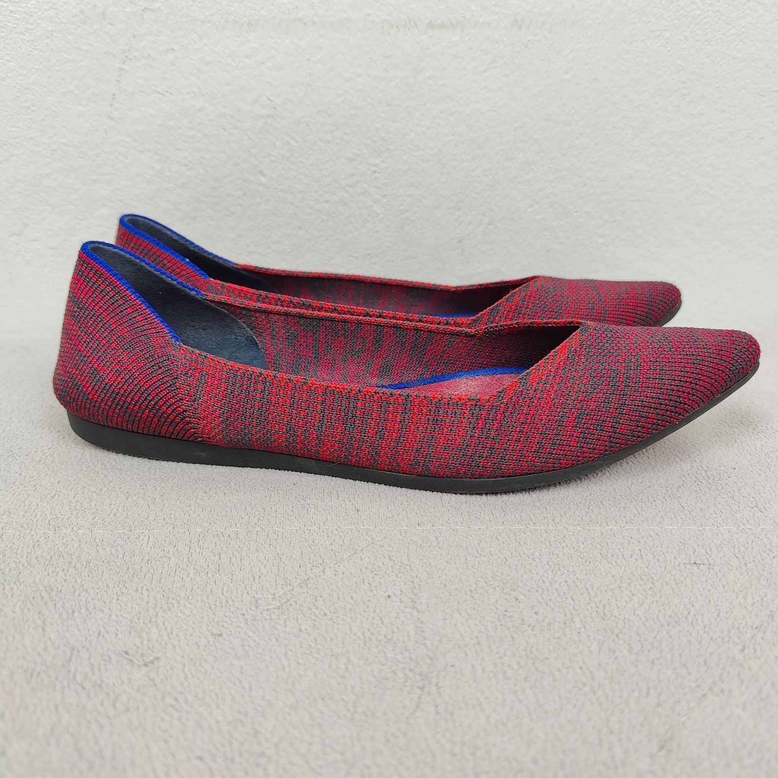 Other Rothy's The Point Flat Womens 6 Crimson Heather Red Size US 6 / IT 36 - 2 Thumbnail