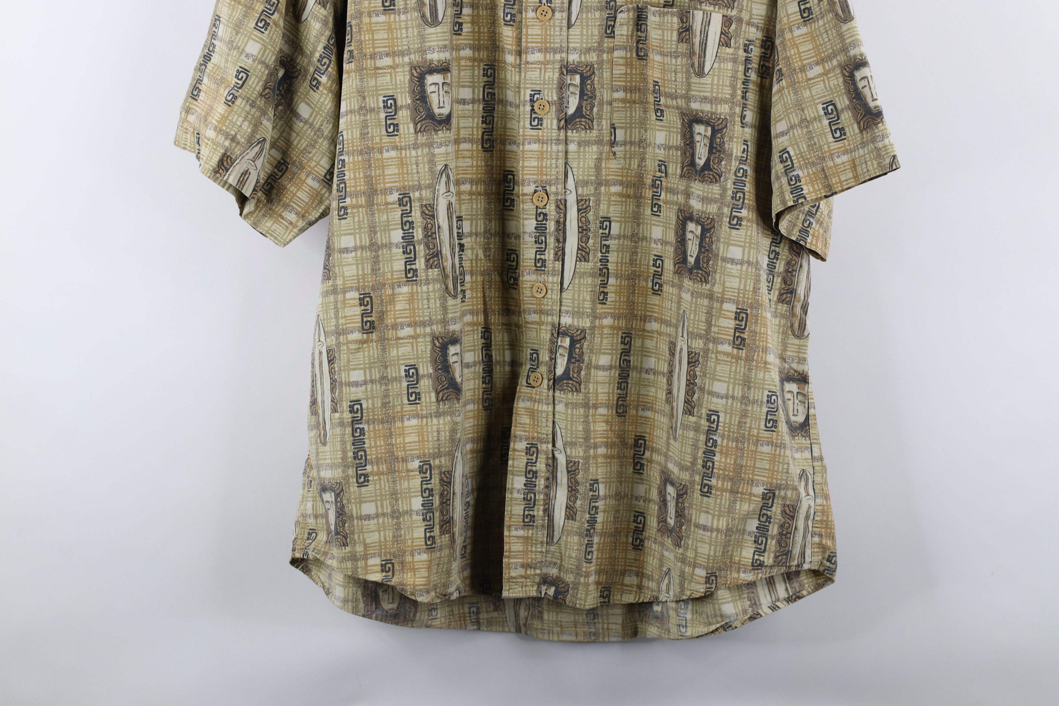 Vintage Vintage 90s Streetwear Surfboard Collared Button Down Shirt Size US XL / EU 56 / 4 - 3 Thumbnail