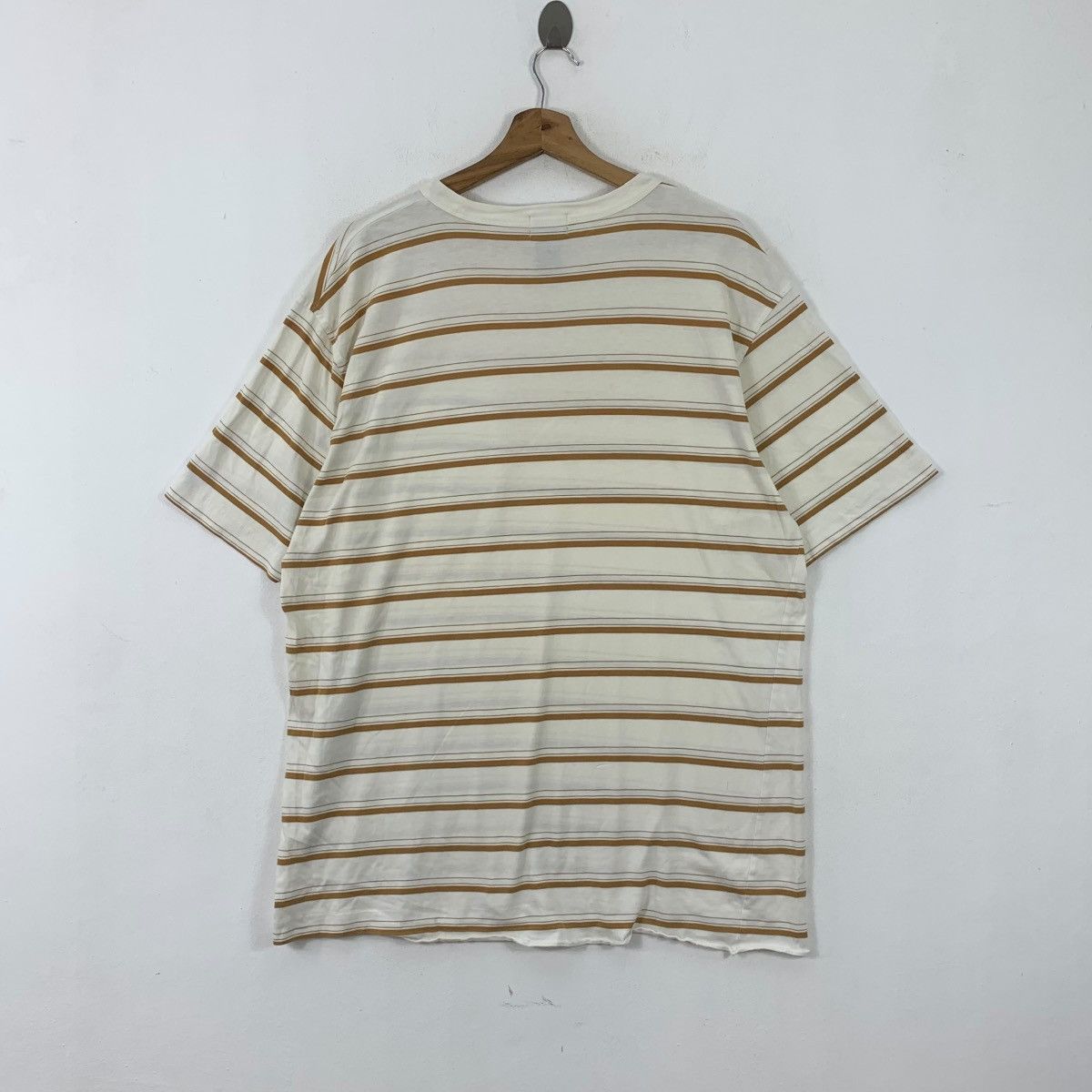 Stussy Vintage STUSSY SKATEBOARD NYC Striped Pocket Tee Shirt Top Size US XL / EU 56 / 4 - 4 Thumbnail