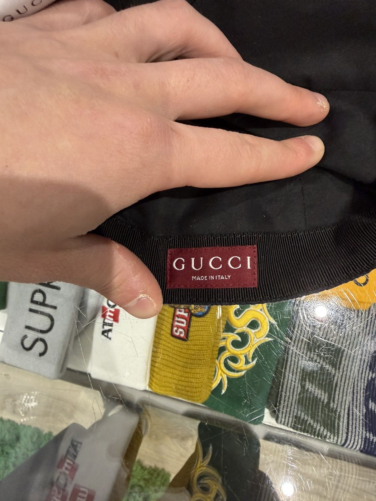 Gucci Gucci GG Canvas baseball hat navy blue Size: L Size ONE SIZE - 10 Thumbnail