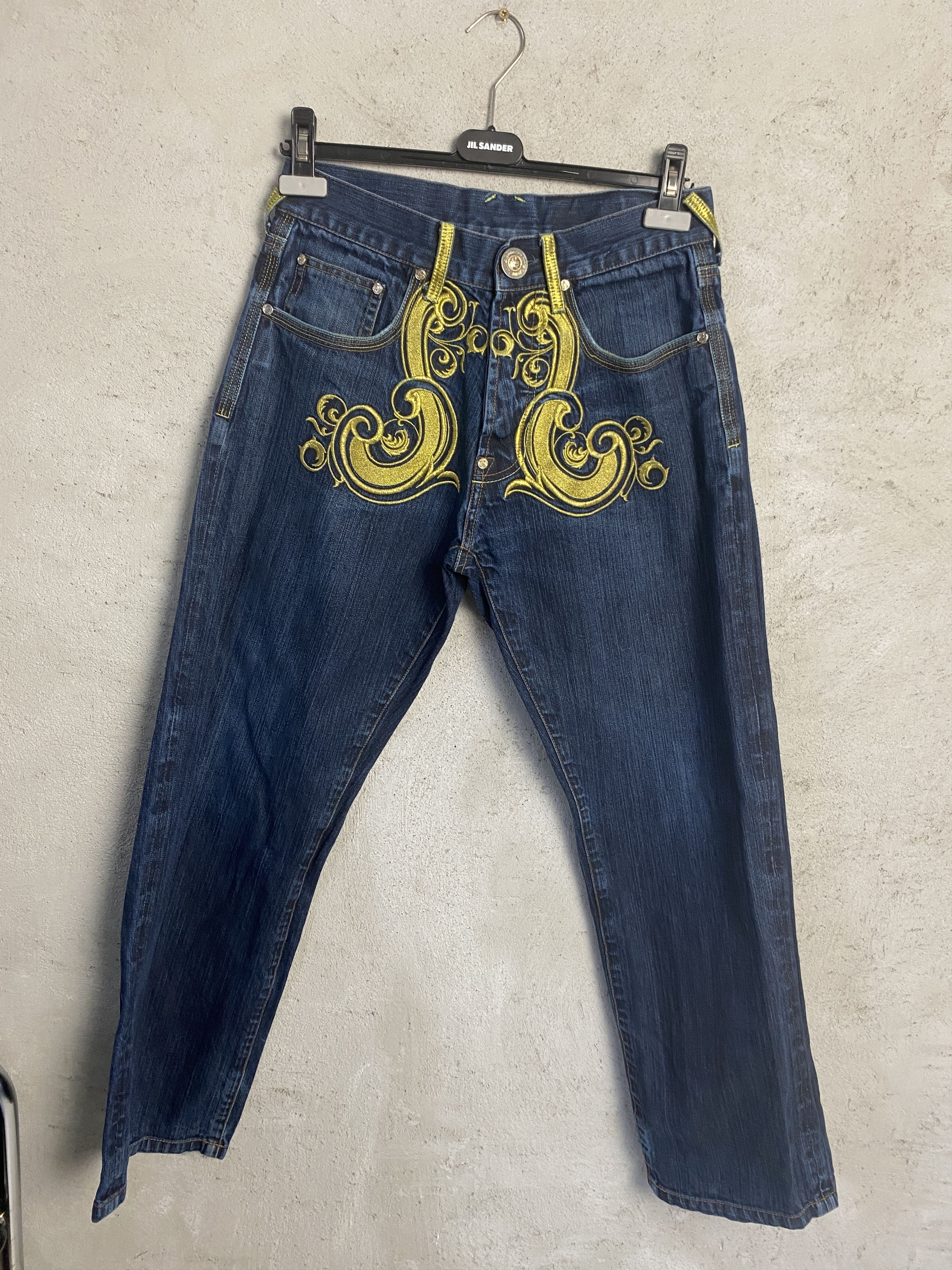 Vintage Vintage jeans denim baggy rap hiphop opium drain Size US 30 / EU 46 - 1 Thumbnail