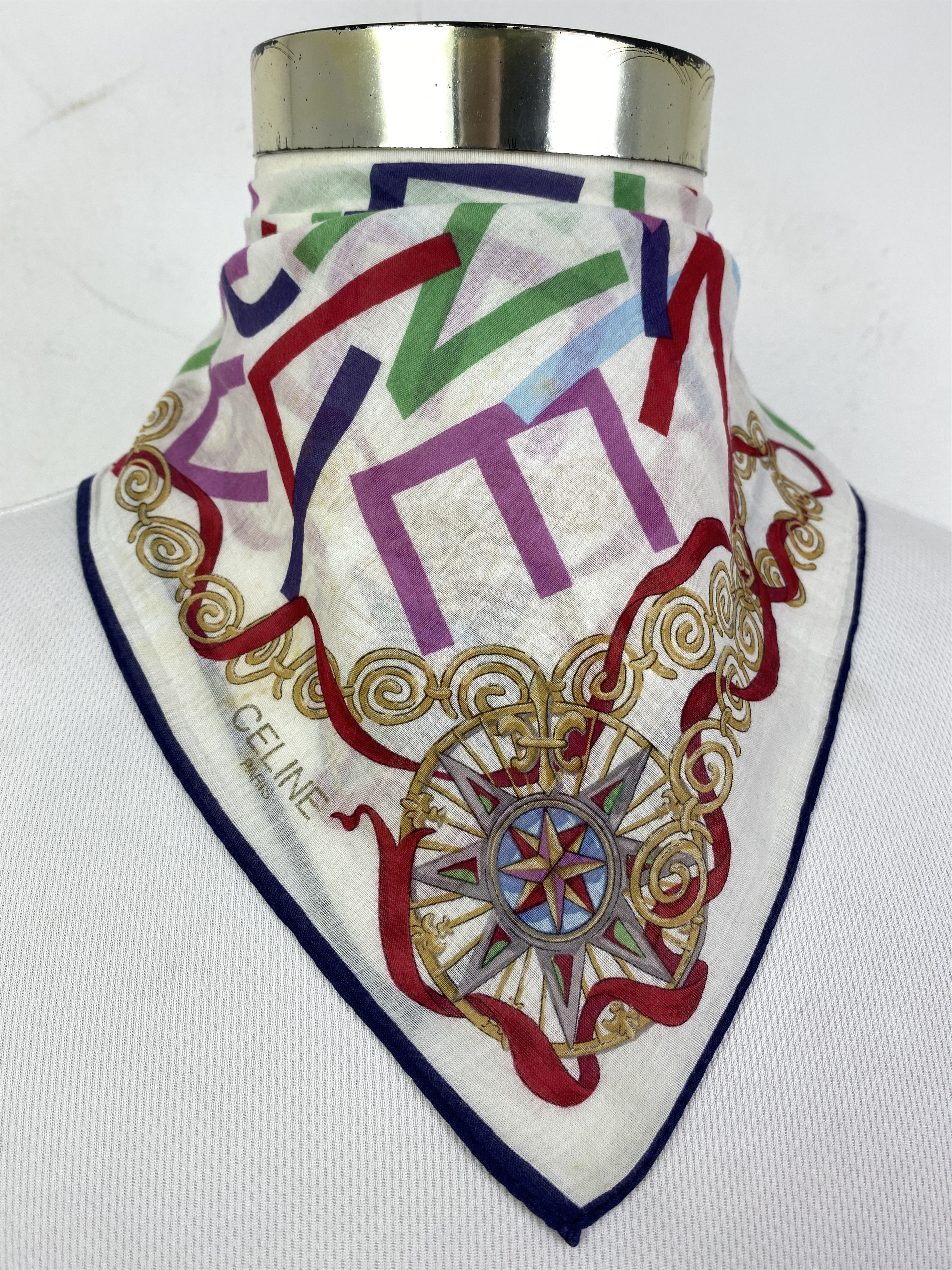 Celine Celine Handkerchief / Neckerchief / Bandana HKC0951 Size ONE SIZE - 2 Thumbnail