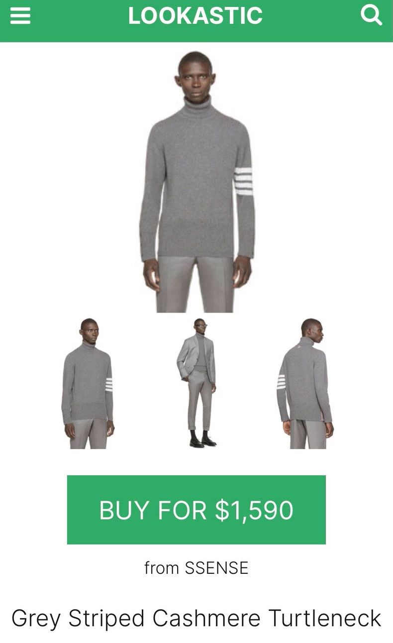 Thom Browne Thom Browne Cashmere high collar pullover sweater Size US L / EU 52-54 / 3 - 3 Thumbnail