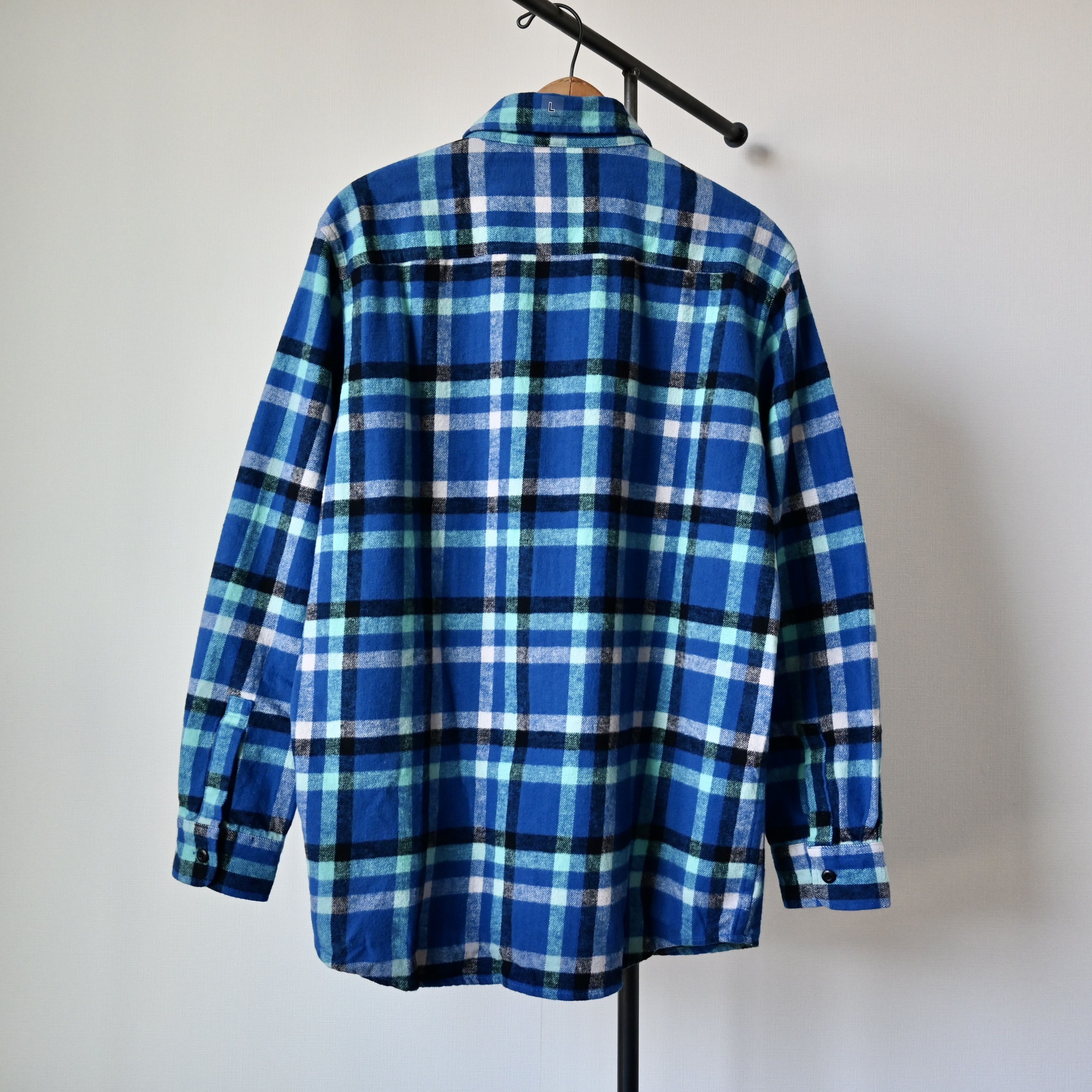 Uniqlo UNUSED, Vintage 2010 UNIQLO plaid cotton flannel shirt, L Size US L / EU 52-54 / 3 - 3 Thumbnail