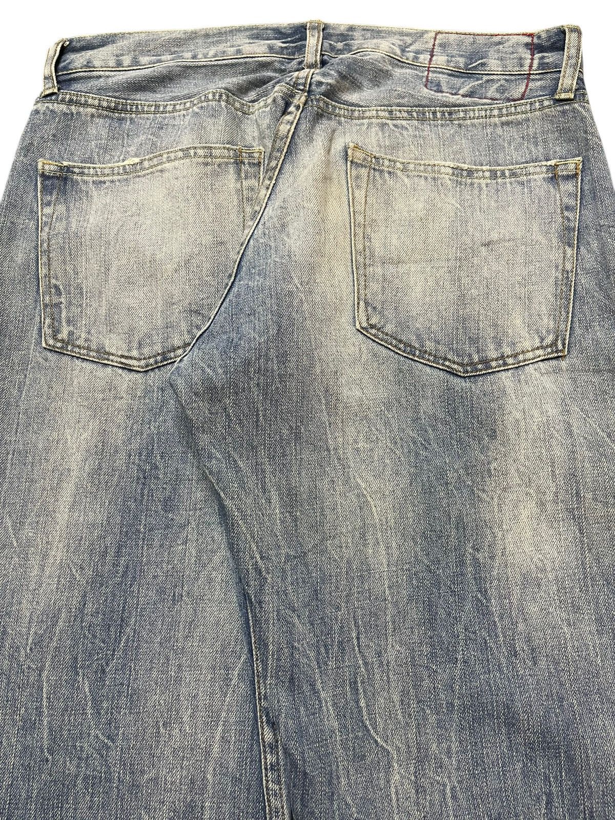 14th Addiction Vintage Japanese Brand Clawmark Wash Distress Baggy Jeans Size US 31 - 6 Thumbnail