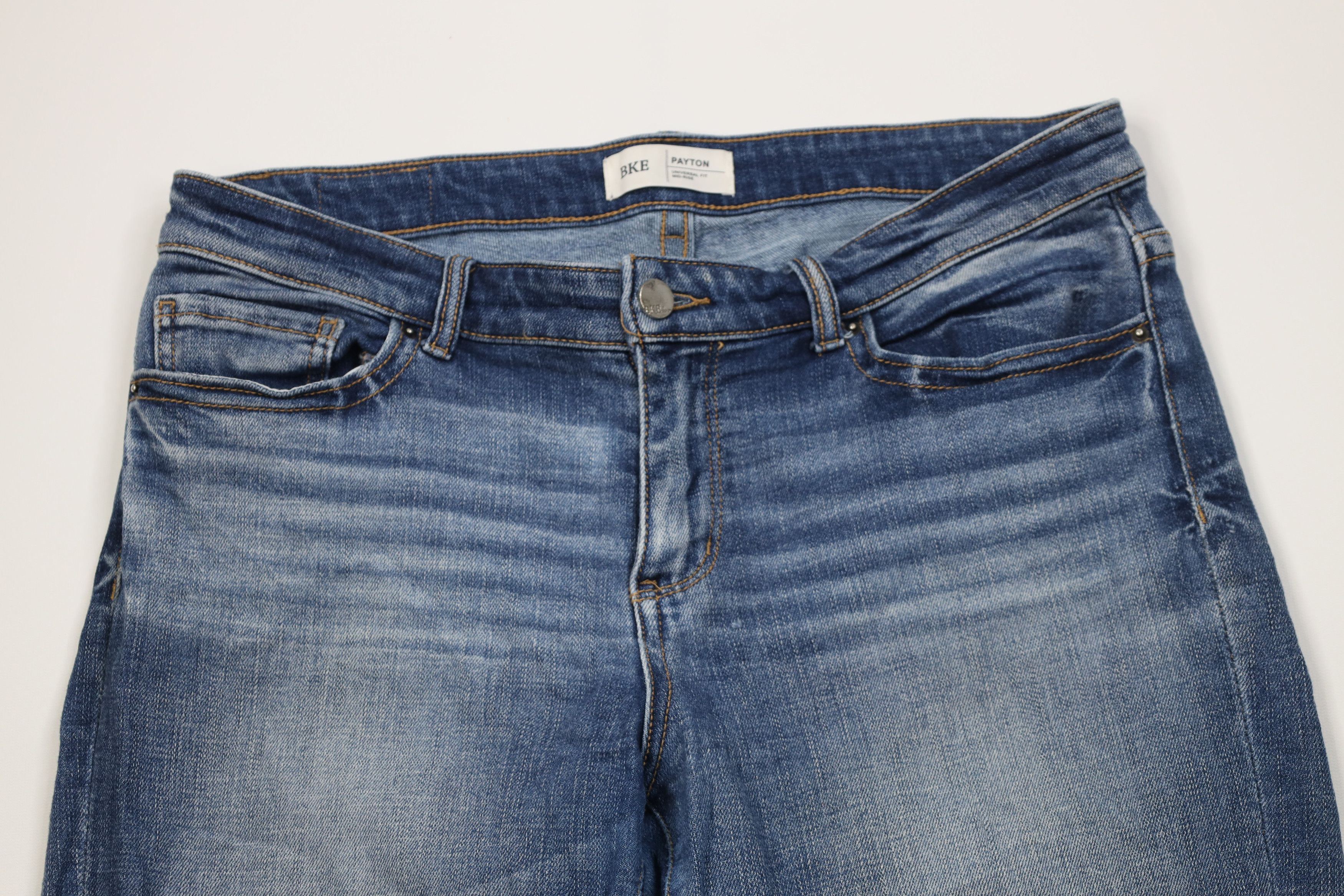 Vintage Buckle BKE Payton Mid Rise Stretch Boot Denim Jeans Blue Size 30" / US 8 / IT 44 - 2 Thumbnail