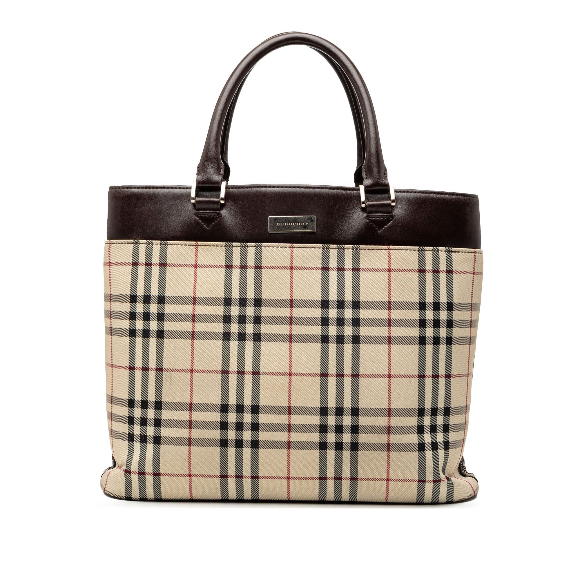 Burberry Burberry House Check Canvas Tote Size ONE SIZE - 1 Thumbnail