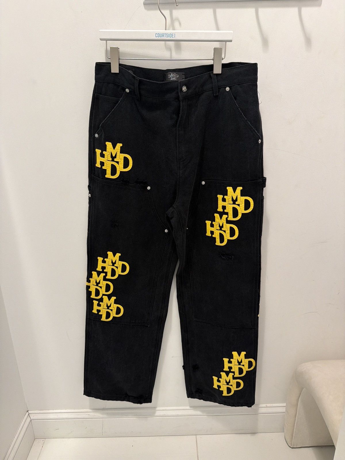 HMDD HMDD Yellow Patch Black Carpenters Size US 36 / EU 52 - 1 Thumbnail