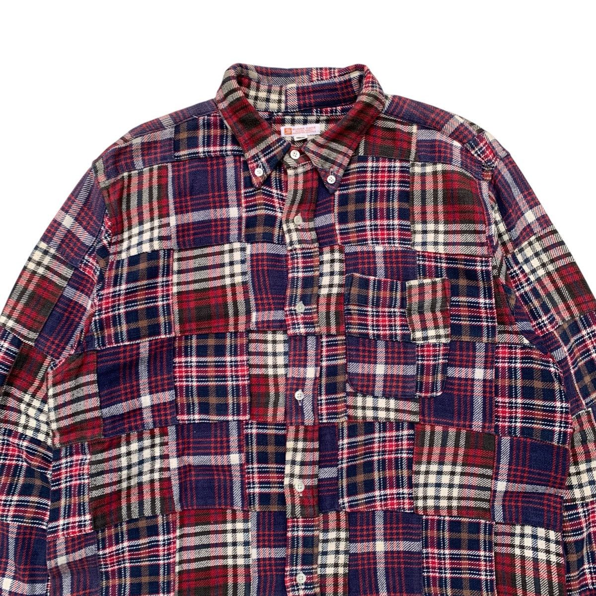 Sugar Cane × Toyo Enterprises × Vintage Sugar Cane Patchwork Flanel Shirt Size US M / EU 48-50 / 2 - 2 Thumbnail