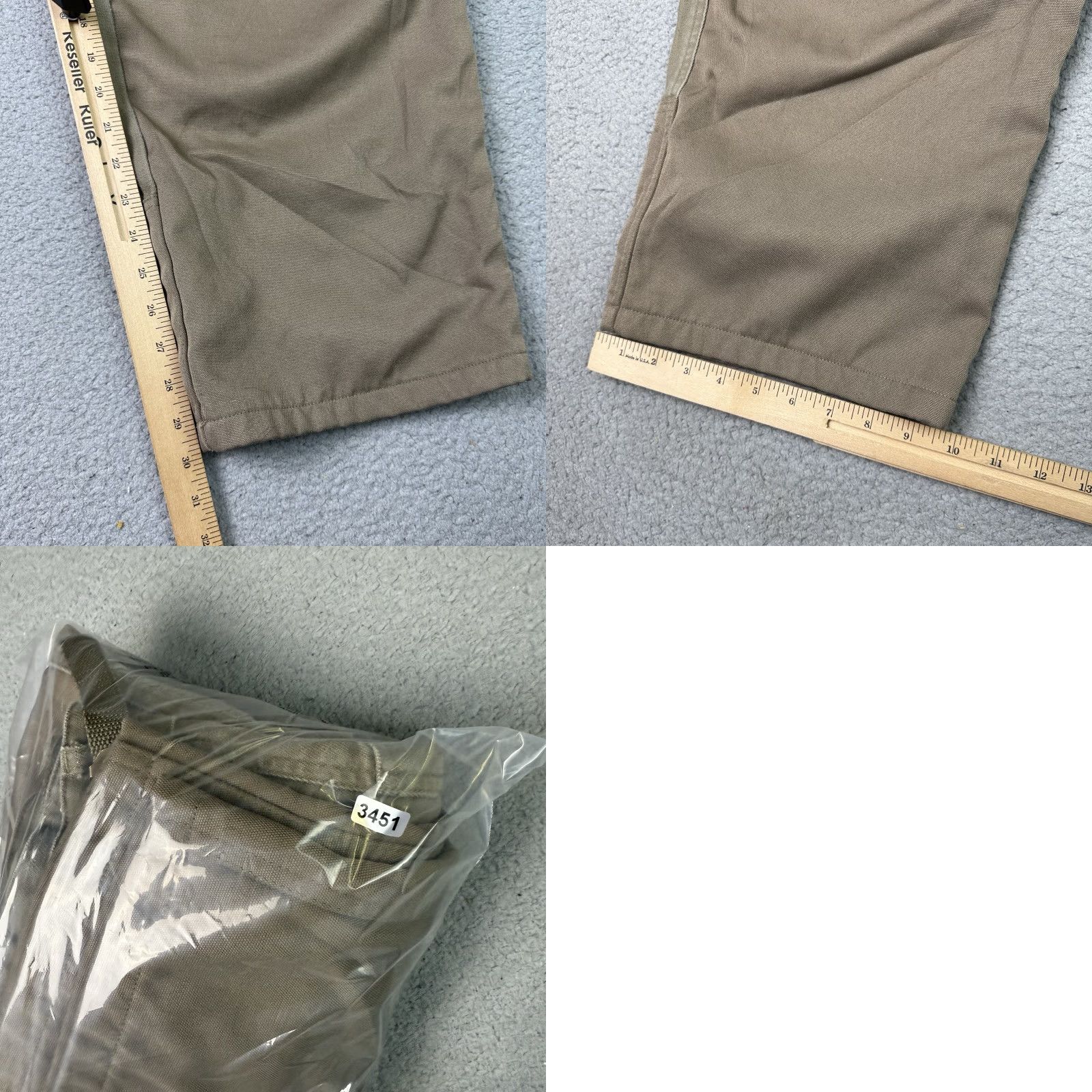 Doublet VINTAGE Columbia Brush Pants Mens 42x30 Beige Carpenter 5-Pocket Regular Straight USA 90s Size US 42 / EU 58 - 9 Thumbnail