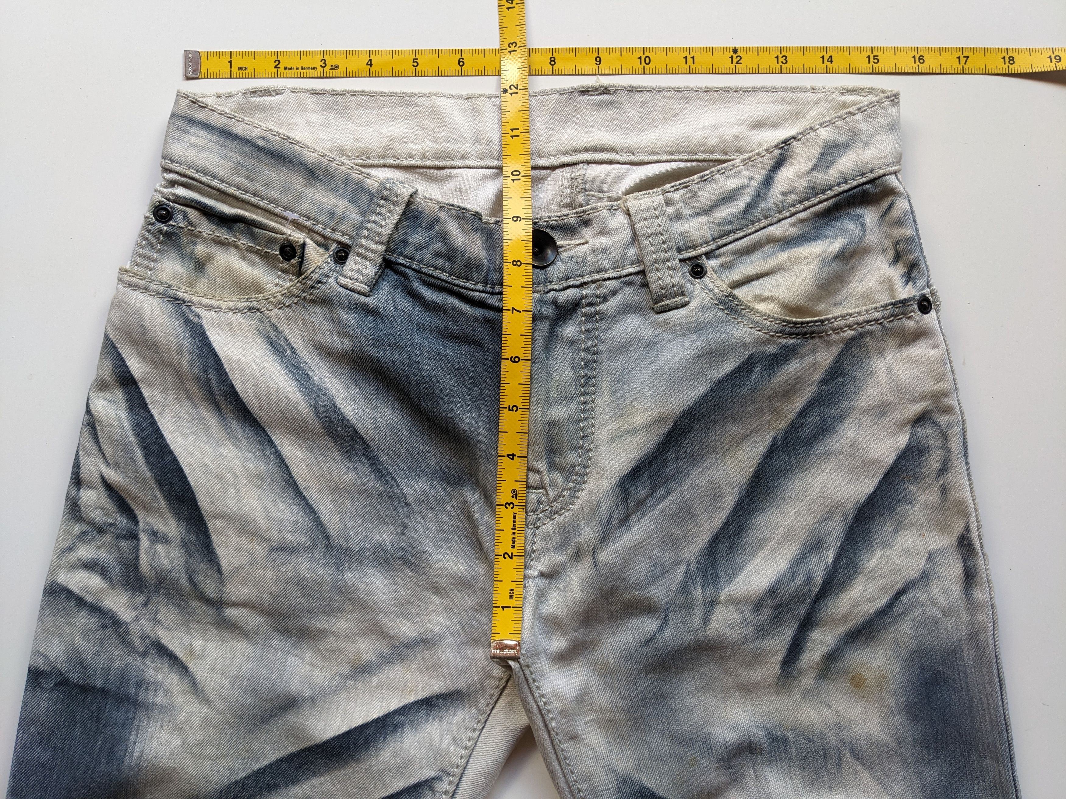 Designer Johnny Wolf Archive dirty wash curve flare jeans Size US 31 - 6 Thumbnail