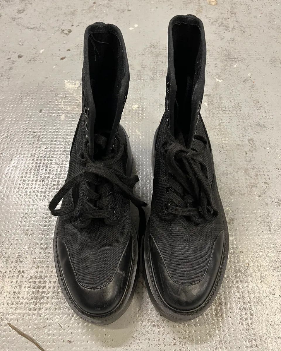 Celine Celine Black Nylon Lug Sole Boots Size US 7 / EU 40 - 6 Thumbnail