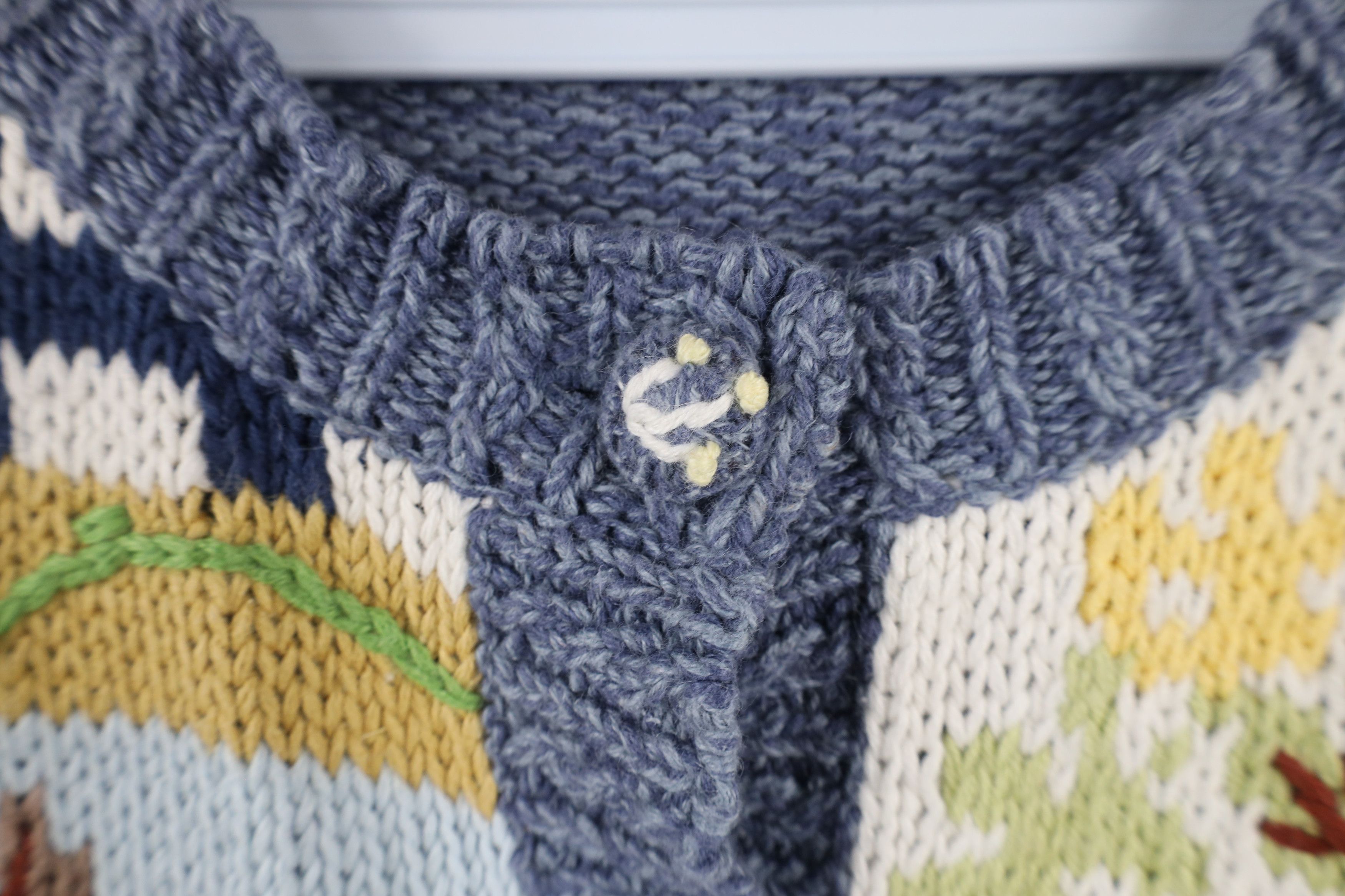 Vintage Vintage 90s Streetwear All Over Print Cardigan Sweater Size XL / US 12-14 / IT 48-50 - 9 Thumbnail