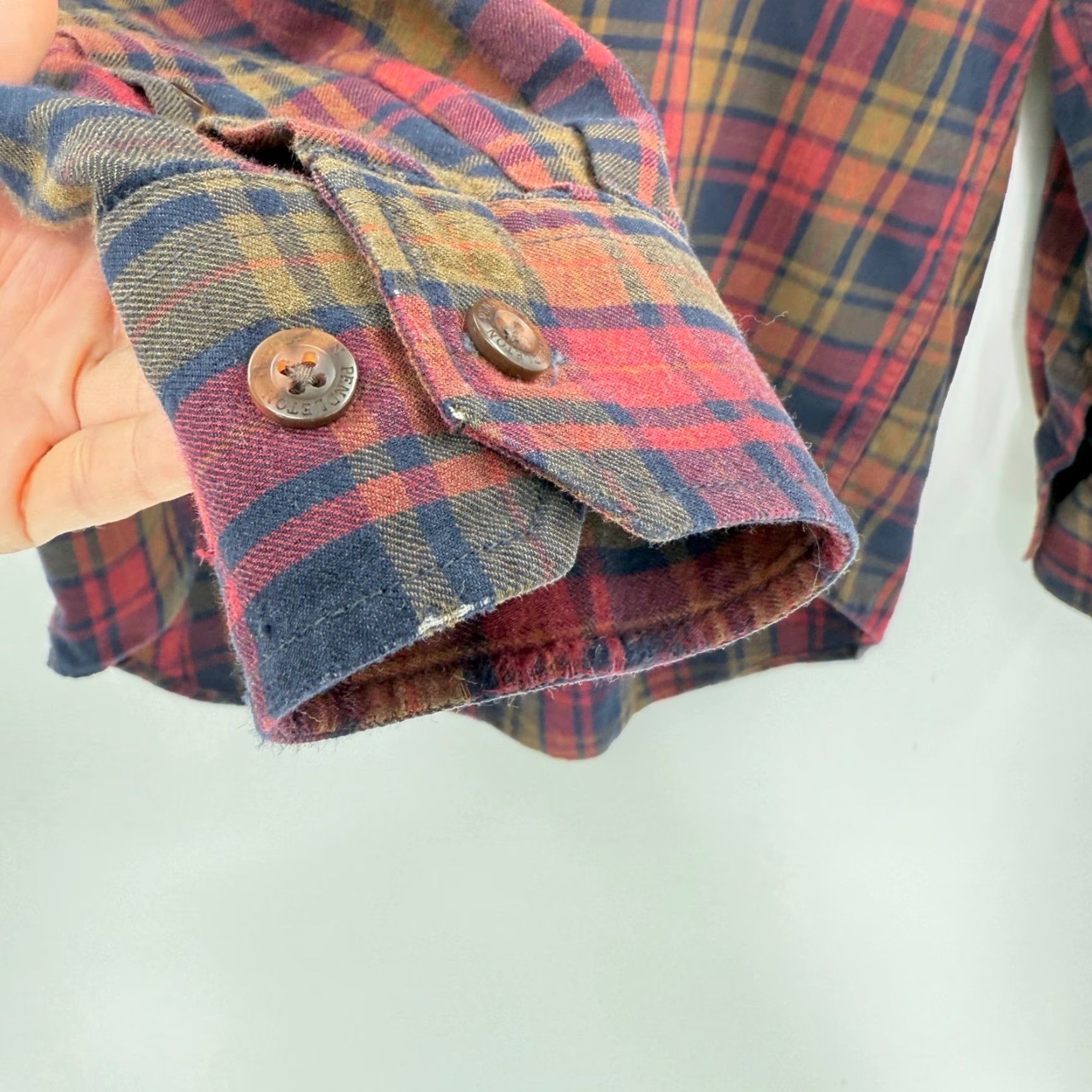 Pendleton Pendleton Canterbury Cloth Plaid Shirt Men's Wool Blend Button-Down Medium Size US M / EU 48-50 / 2 - 6 Thumbnail