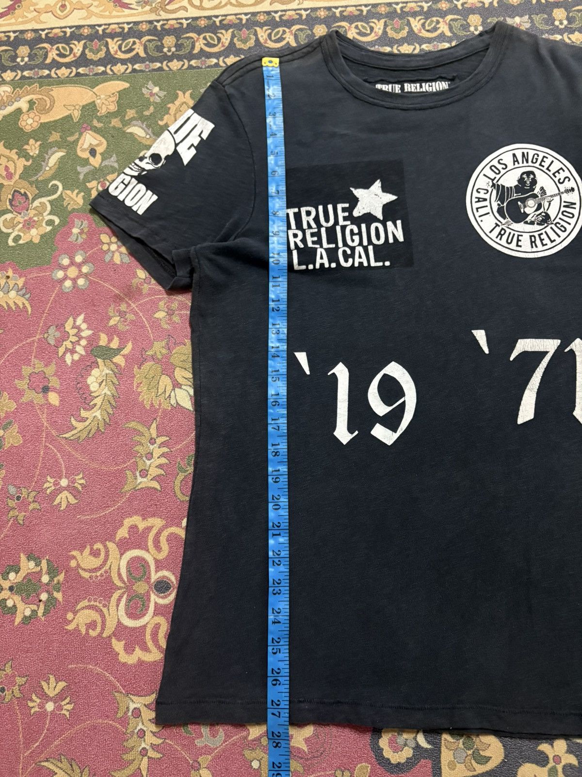 Designer × Japanese Brand × True Religion TRUE RELIGION Big Logo Faded Color Tee Size US M / EU 48-50 / 2 - 11 Thumbnail