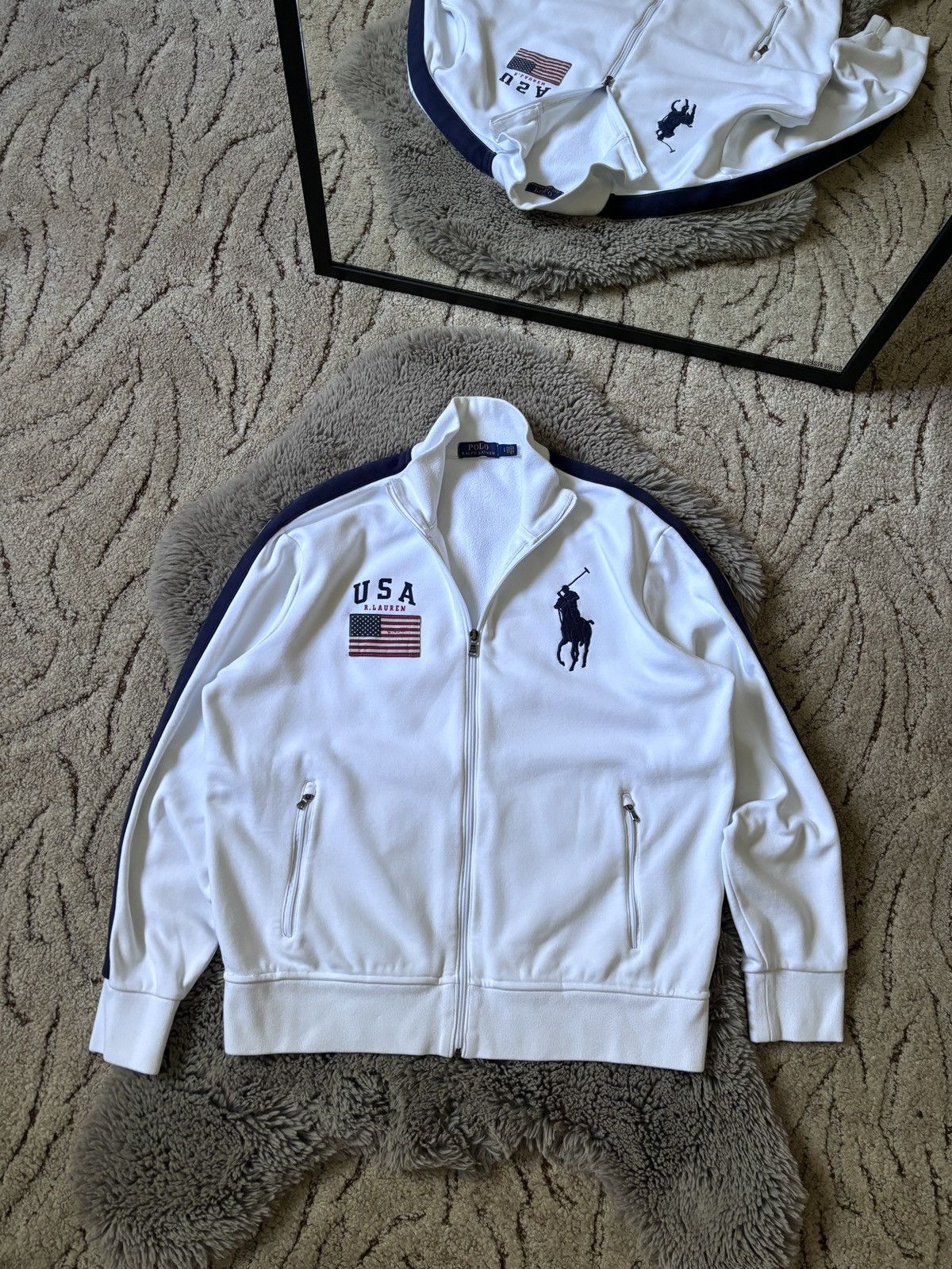 Polo Ralph Lauren × Ralph Lauren Polo Ralph Lauren Chief Keef zip sweater USA Print Size US L / EU 52-54 / 3 - 1 Thumbnail