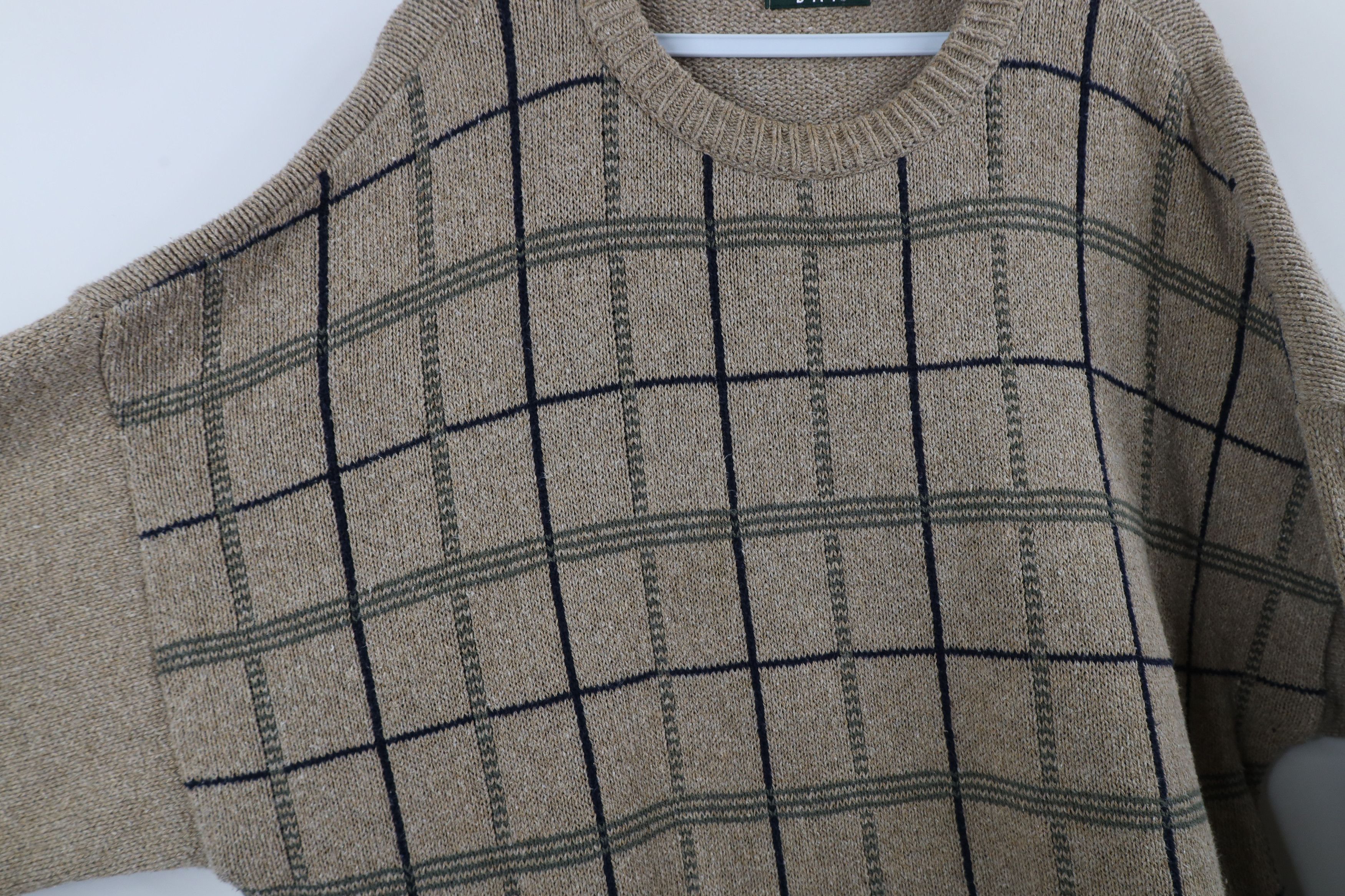 Vintage Vintage 90s Streetwear Striped Knit Crewneck Sweater USA Size US XL / EU 56 / 4 - 7 Thumbnail