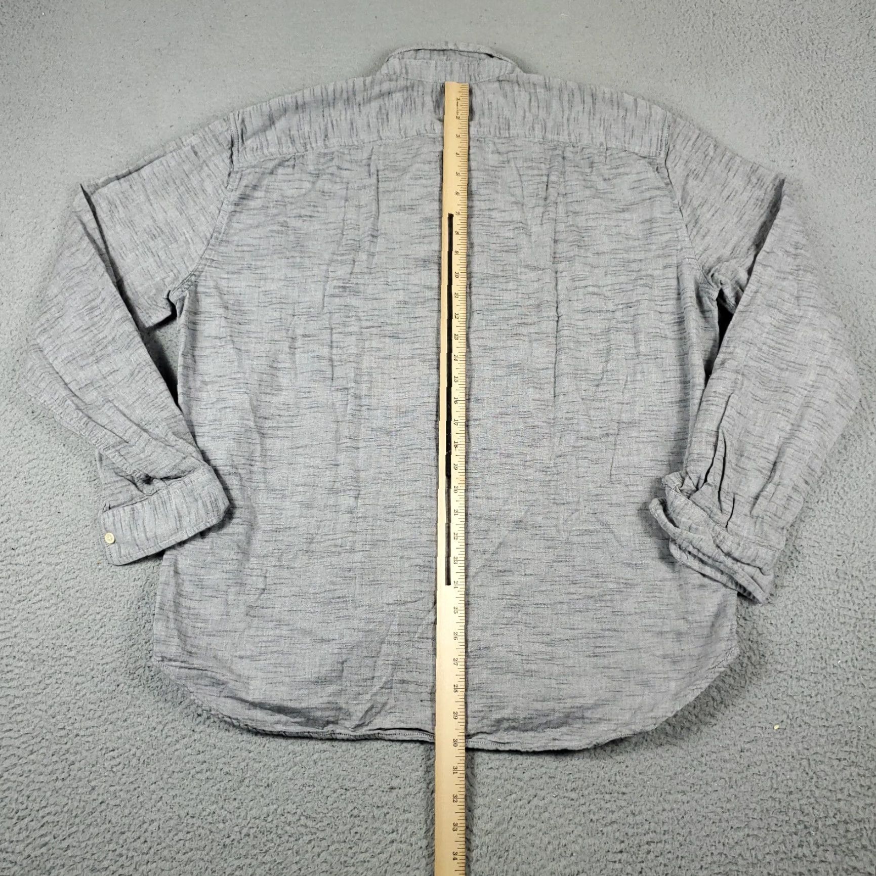 Lucky Brand Lucky Brand Shirt Mens 2XL Gray Outdoors Casual Button Up Long Sleeve Shirt for Men Size US XXL / EU 58 / 5 - 3 Thumbnail