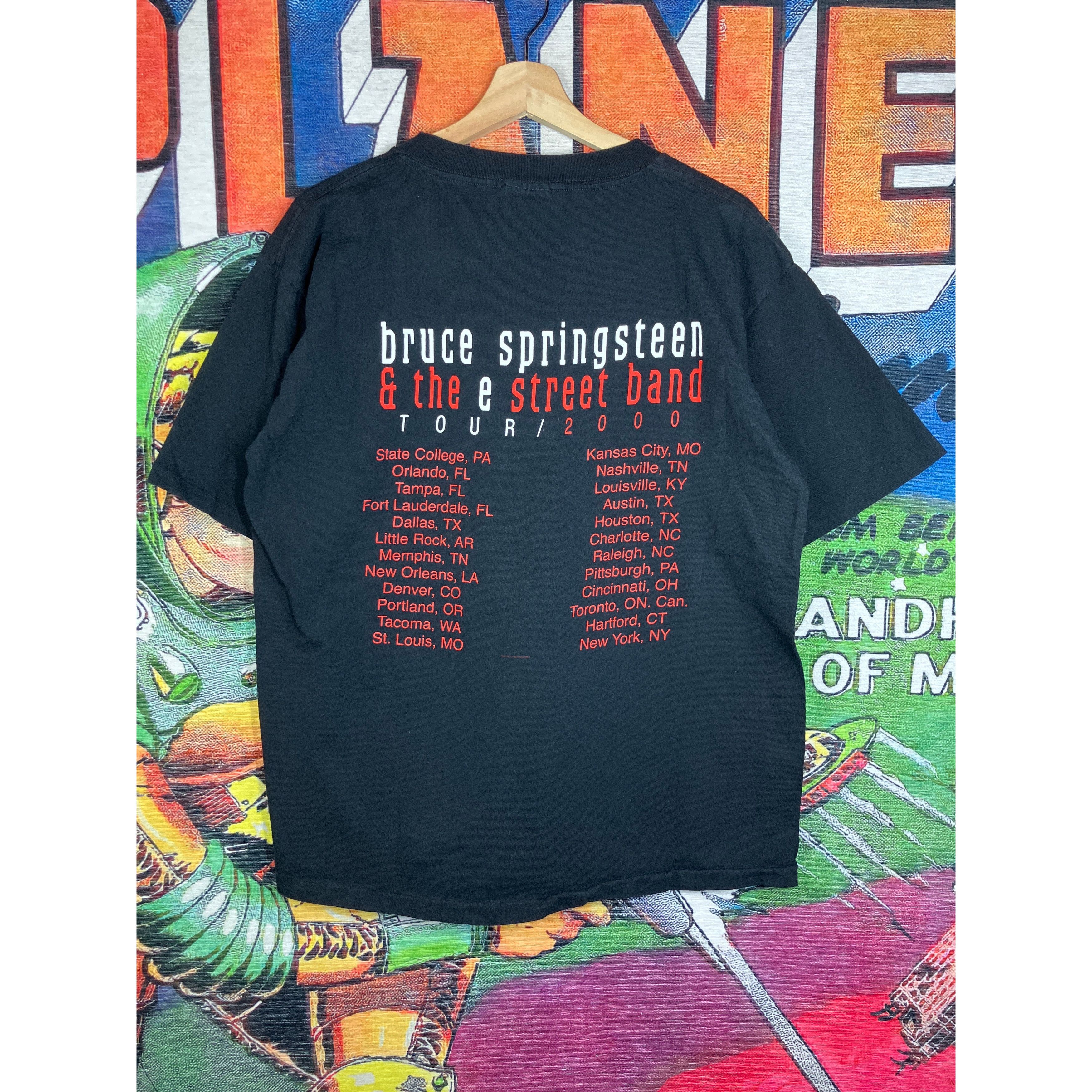 Vintage Vintage Y2K 2000 Bruce Springsteen Tour Tee Size Large Size US L / EU 52-54 / 3 - 2 Thumbnail