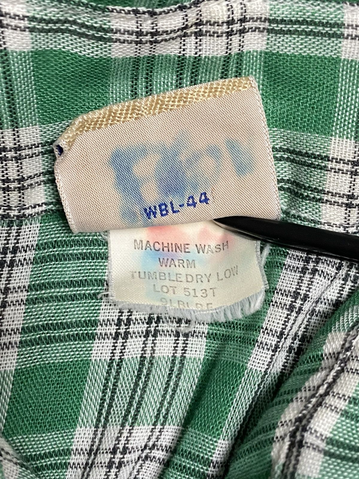 Wrangler VTG 70s Wrangler Snap Western Plaid Short Sleeve Shirt sz 20 Size S / US 4 / IT 40 - 19 Thumbnail