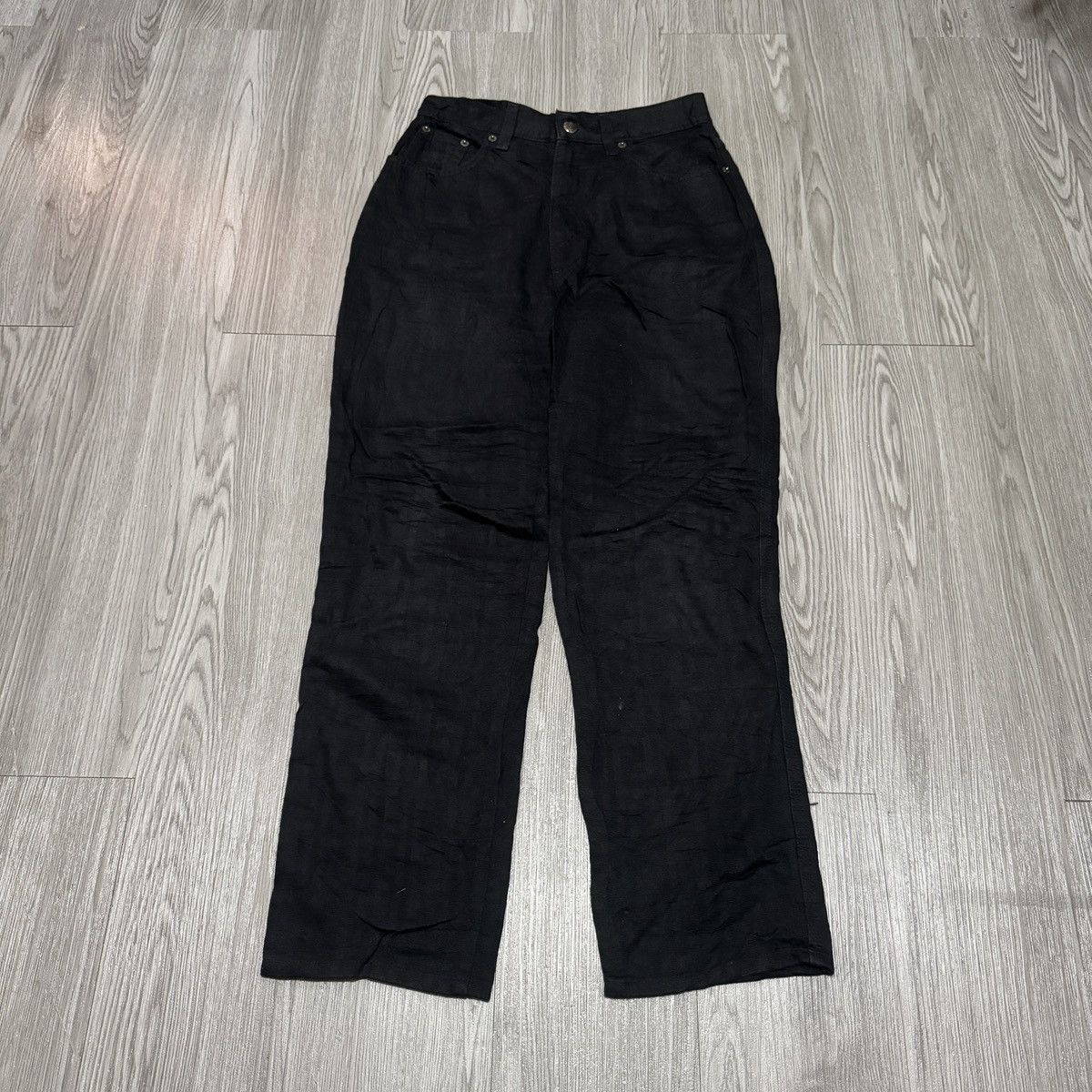 Fendi Fendi Black Monogram Pants Size 28" / US 6 / IT 42 - 4 Thumbnail