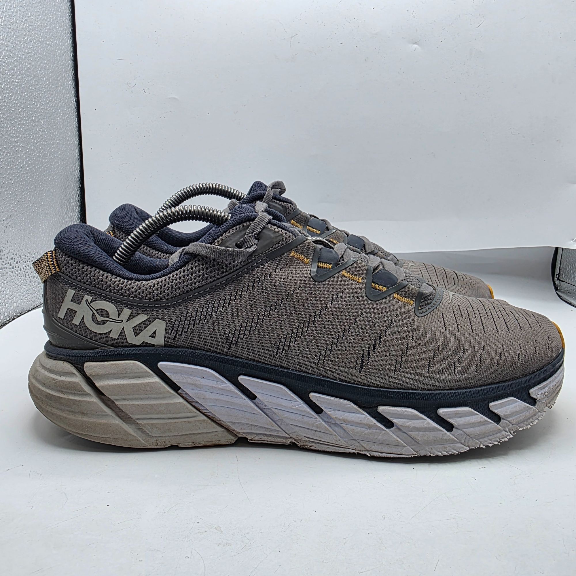 Hoka Hoka One One Gaviota 3 Mens Size 10.5 Gray Yellow Running At Size US 10.5 / EU 43-44 - 12 Thumbnail