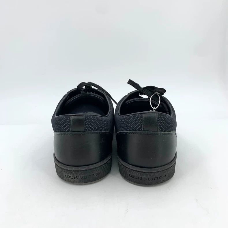 Louis Vuitton Louis Vuitton Black checkerboard lace-up board shoes Size US 7.5 / EU 40-41 - 4 Thumbnail