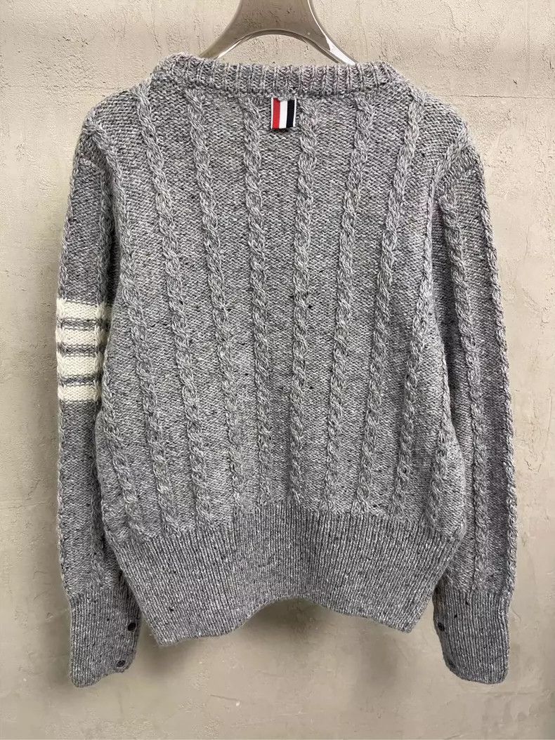 Thom Browne Thom Browne size3 Round collar sweater Size US L / EU 52-54 / 3 - 3 Thumbnail