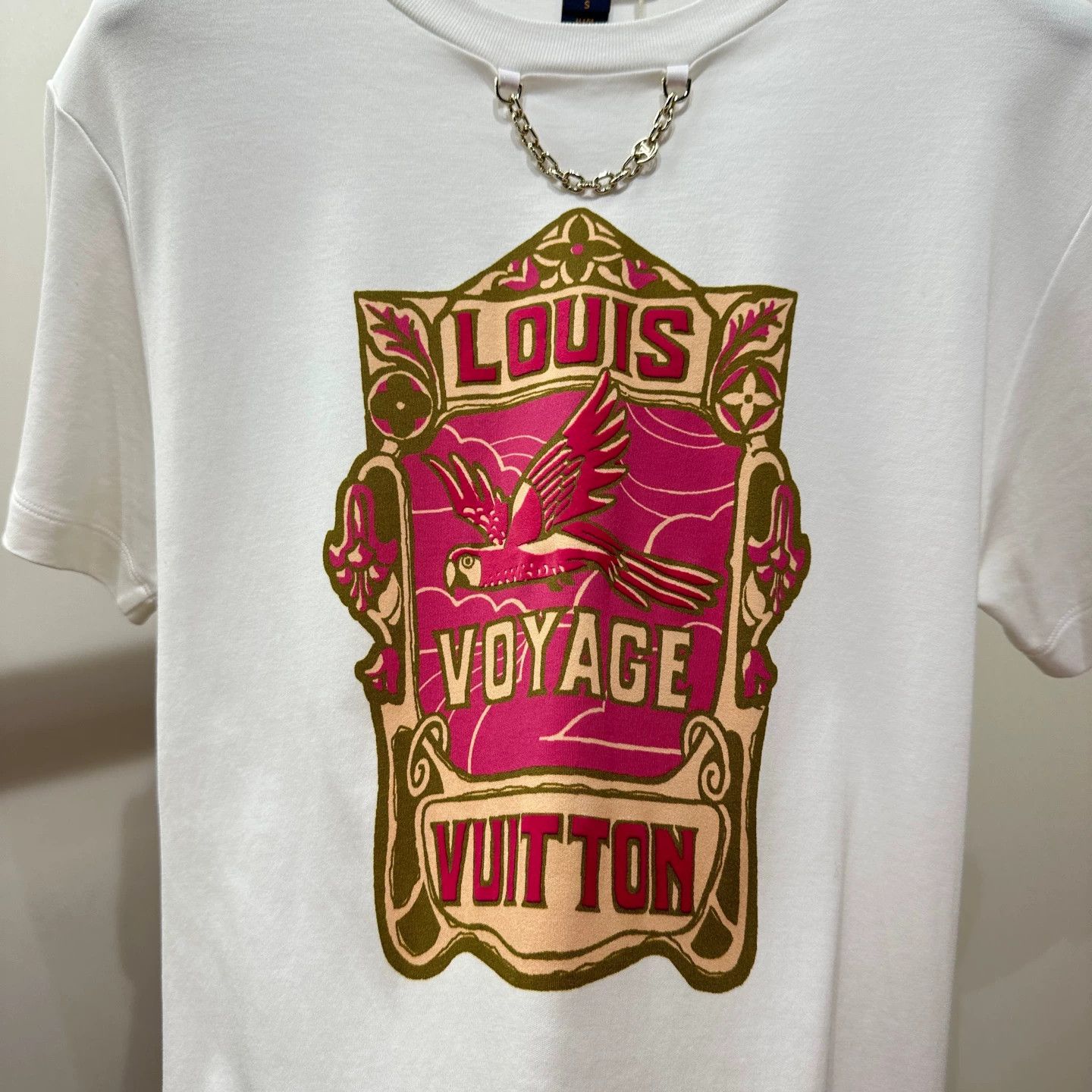 Louis Vuitton LV 25SS Chain Logo Print Short-Sleeve T-shirt S Size S / US 4 / IT 40 - 6 Thumbnail