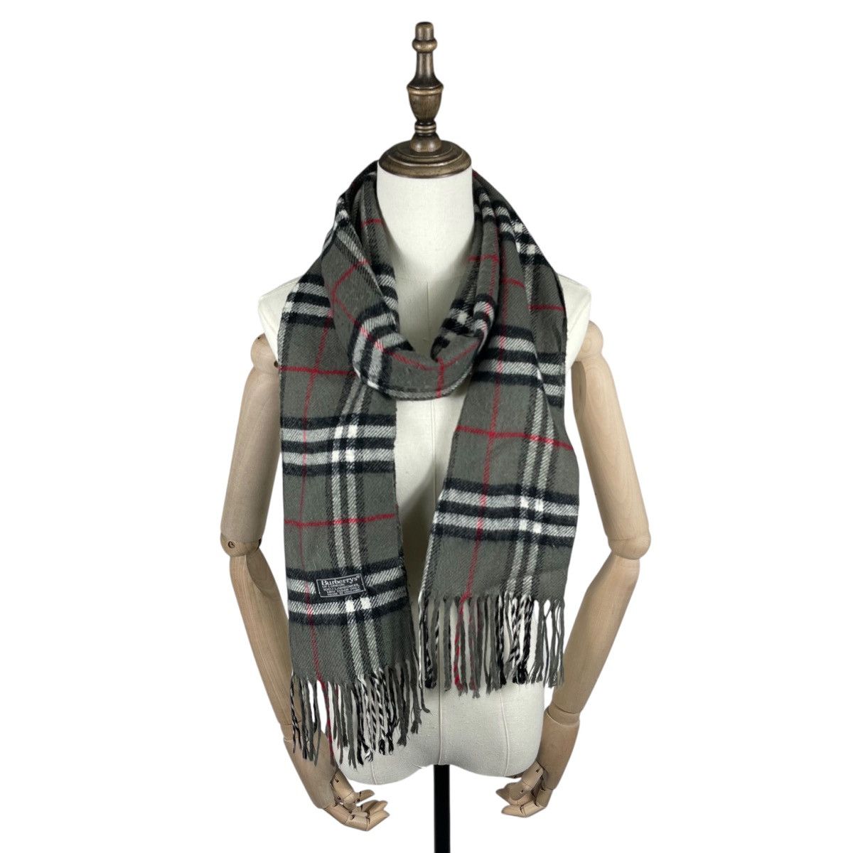 Burberry × Vintage Vintage Burberrys Nova Checked Lambswool Light Scarf Muffler Size ONE SIZE - 1 Thumbnail