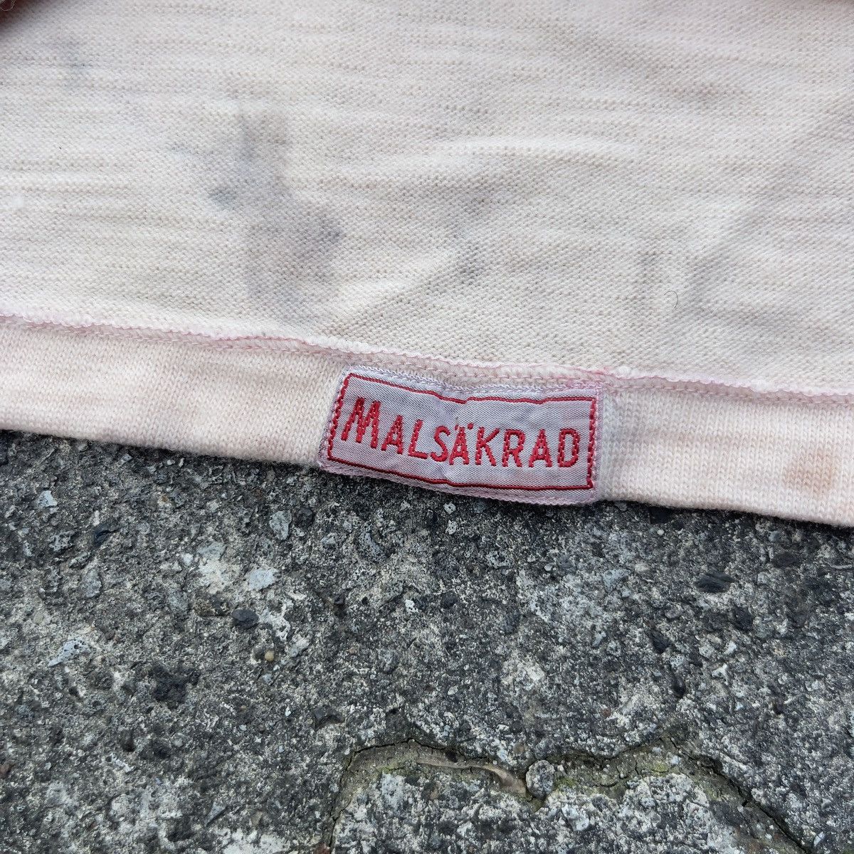 Vintage Vintage Marble Dyed 70s MALSAKRAD Swedish Army Thermal Shirt Size US L / EU 52-54 / 3 - 6 Thumbnail