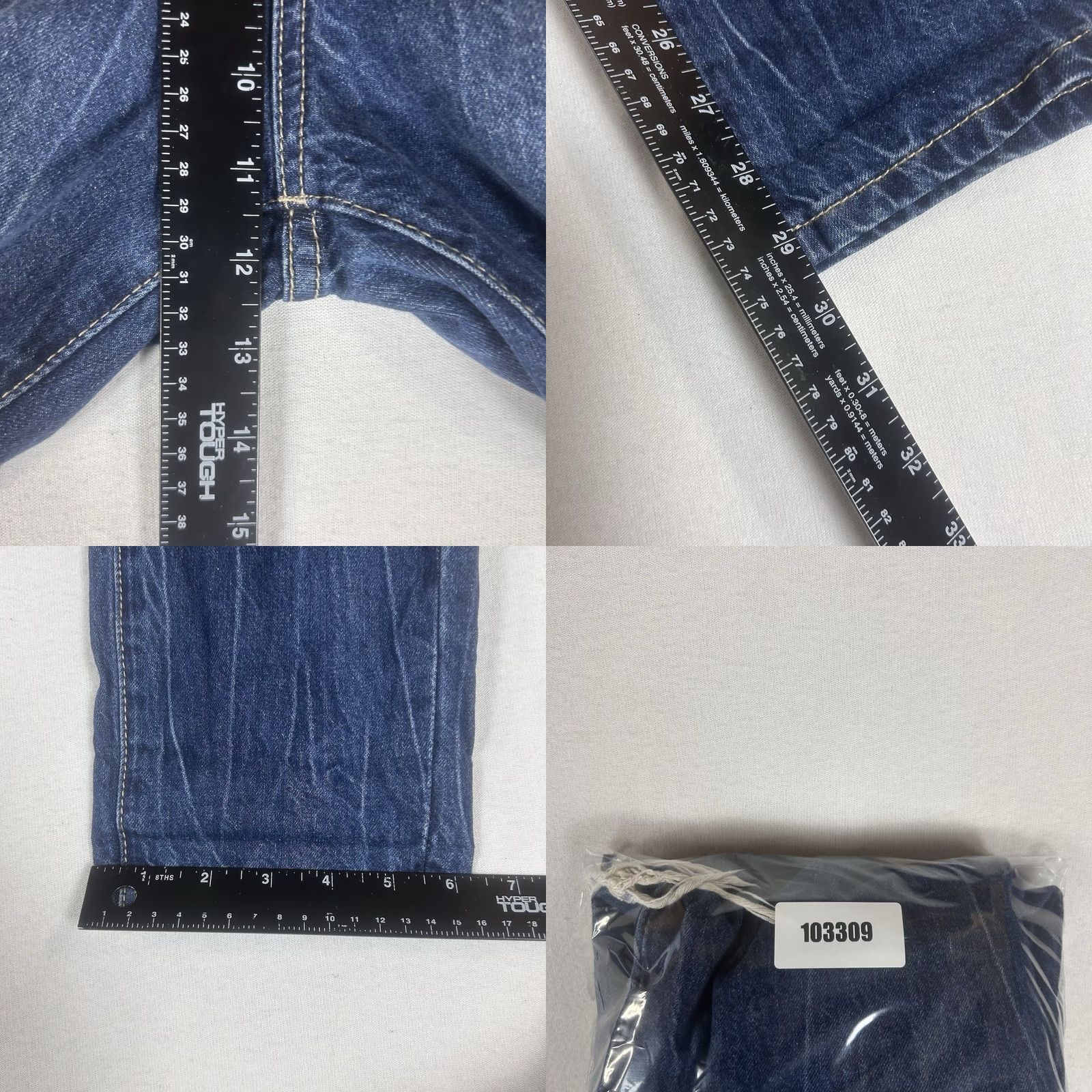 Forever 21 FOREVER 21 Jeans Straight Leg w/ Patches Womens 28 Blue Denim High Rise Casual Vintage No Size 28" / US 6 / IT 42 - 9 Thumbnail