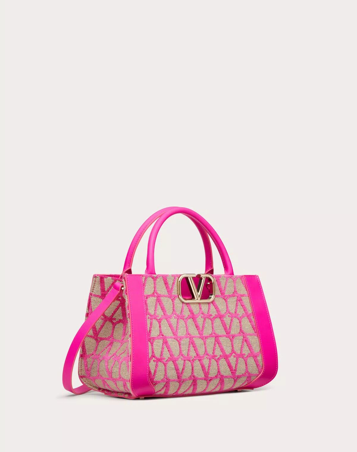 Valentino oc11z0725 Size:OS/Toile Iconographe Handbag in Pink Size ONE SIZE - 2 Thumbnail