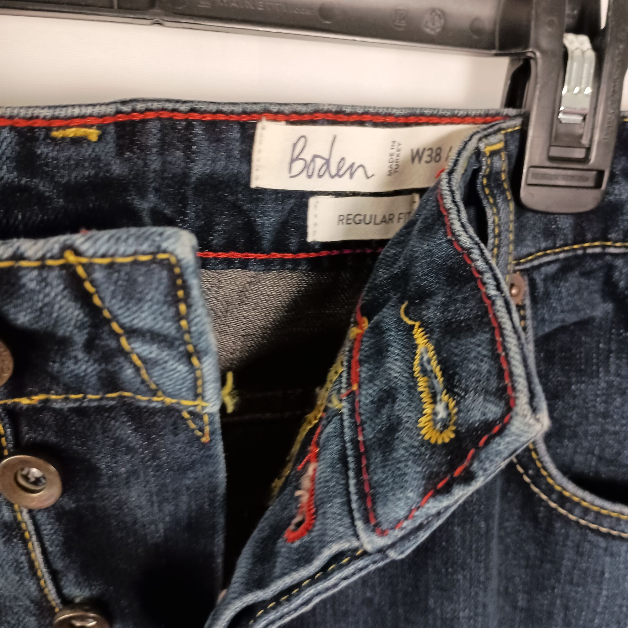 Boden Boden Button Fly Straight Leg Jeans 38x32 Mens 100% Cotton C Size US 38 / EU 54 - 4 Thumbnail