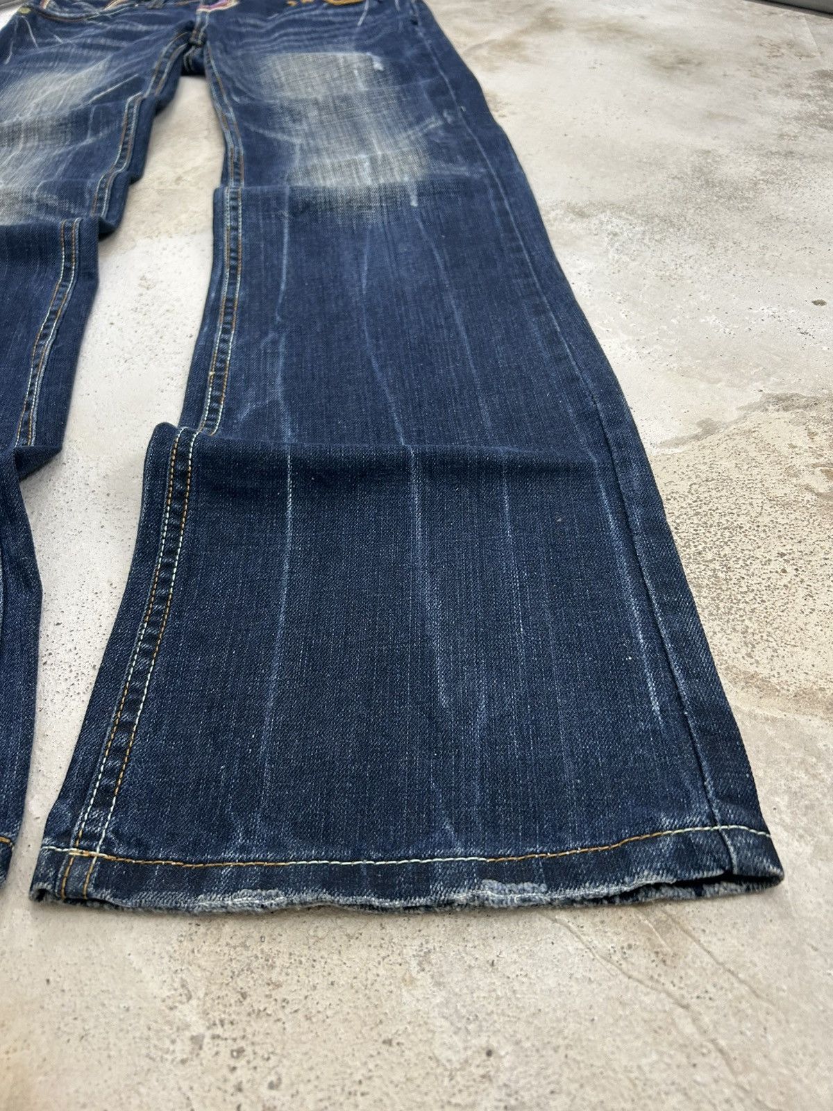 If Six Was Nine Super Flare Swell N Denim Japan Mud Washed Whisker Low Rise Size US 31 - 3 Thumbnail