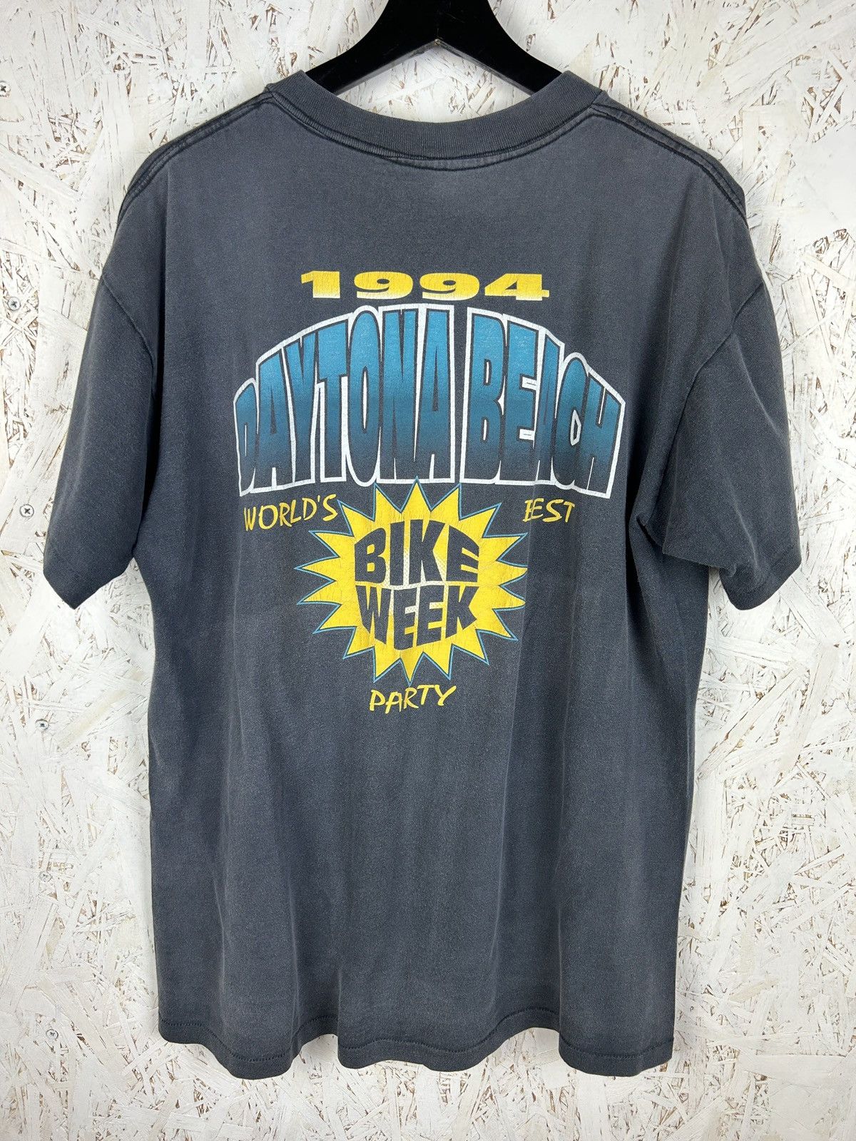 Harley Davidson 90s Daytona Beach Florida Bike Week 1994 Motorcycle Tee XL Size US XL / EU 56 / 4 - 7 Thumbnail