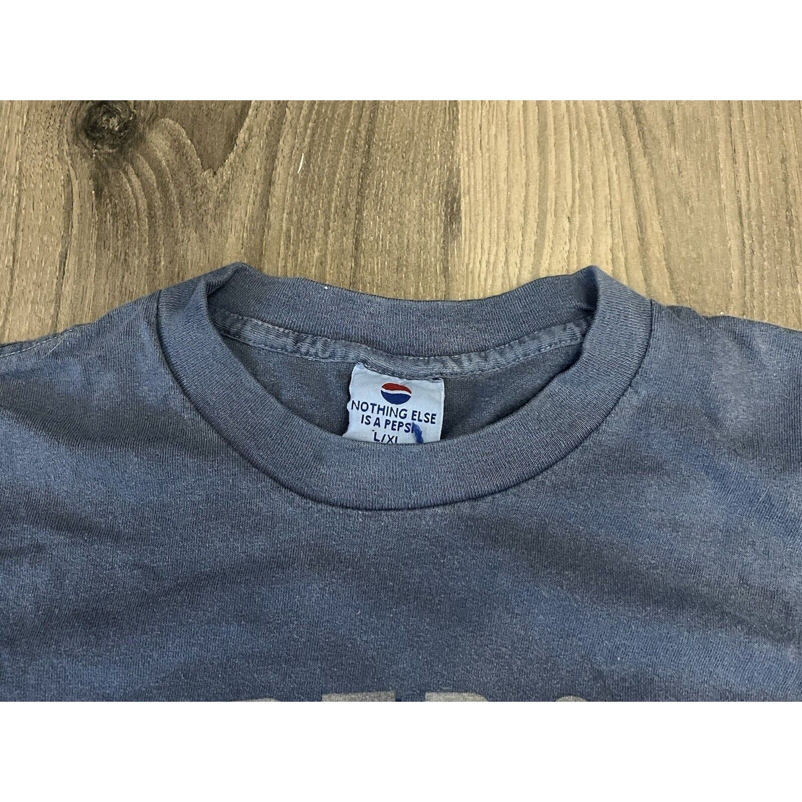 Pepsi Vintage Pepsi T Shirt 90s Made USA L / XL Blue Size US XL / EU 56 / 4 - 5 Thumbnail
