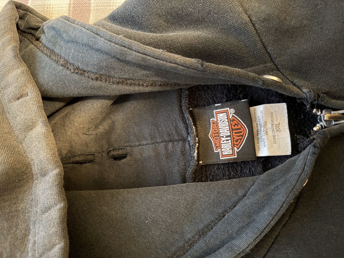 Harley Davidson Vintage 2005 Harley Davidson Flame Zip up Size US XL / EU 56 / 4 - 8 Thumbnail
